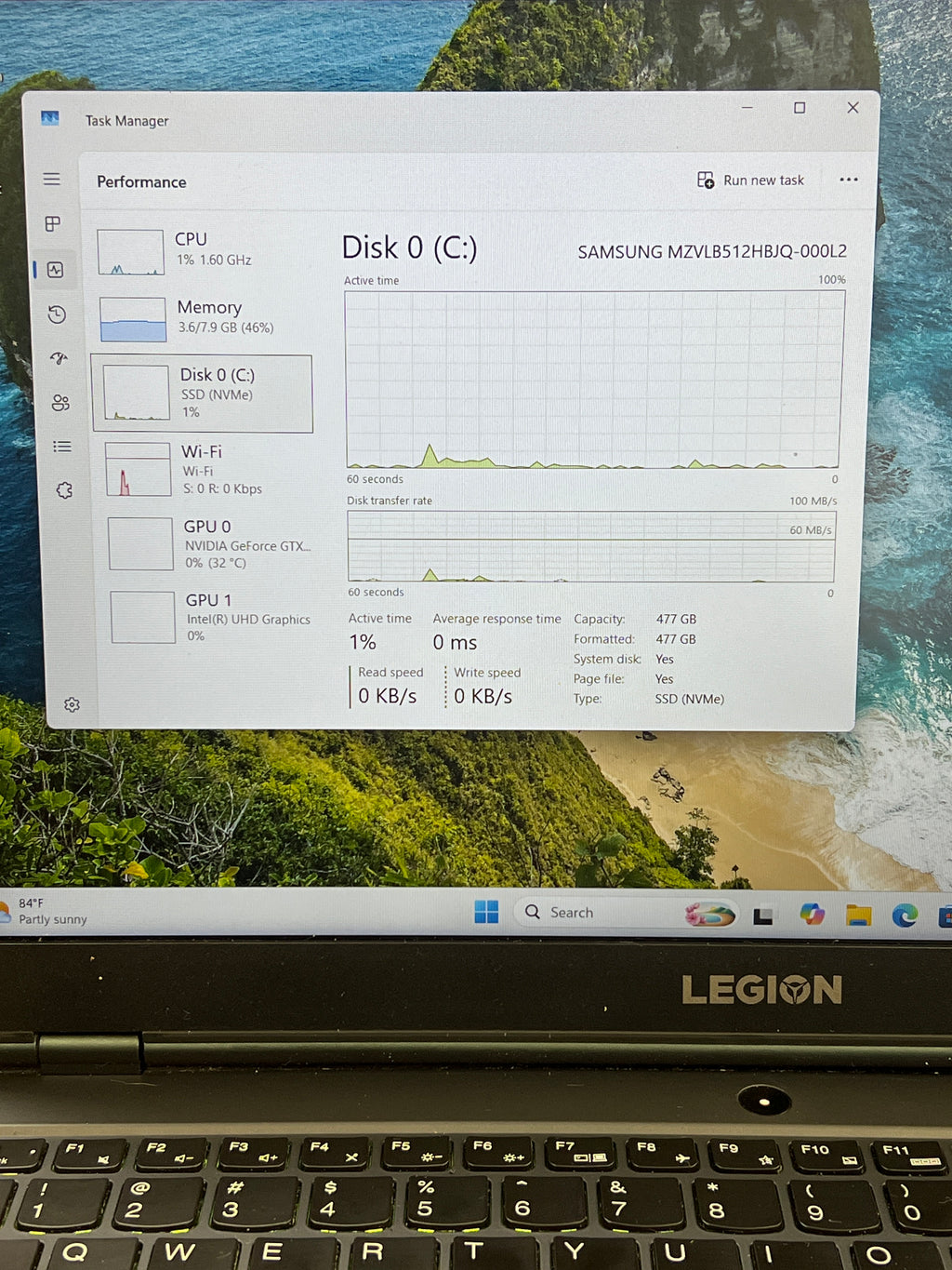 Lenovo Legion 5 15IMH05H i7-10750H 8GB RAM 512GB SSD GTX 1660Ti - For Parts (Read)