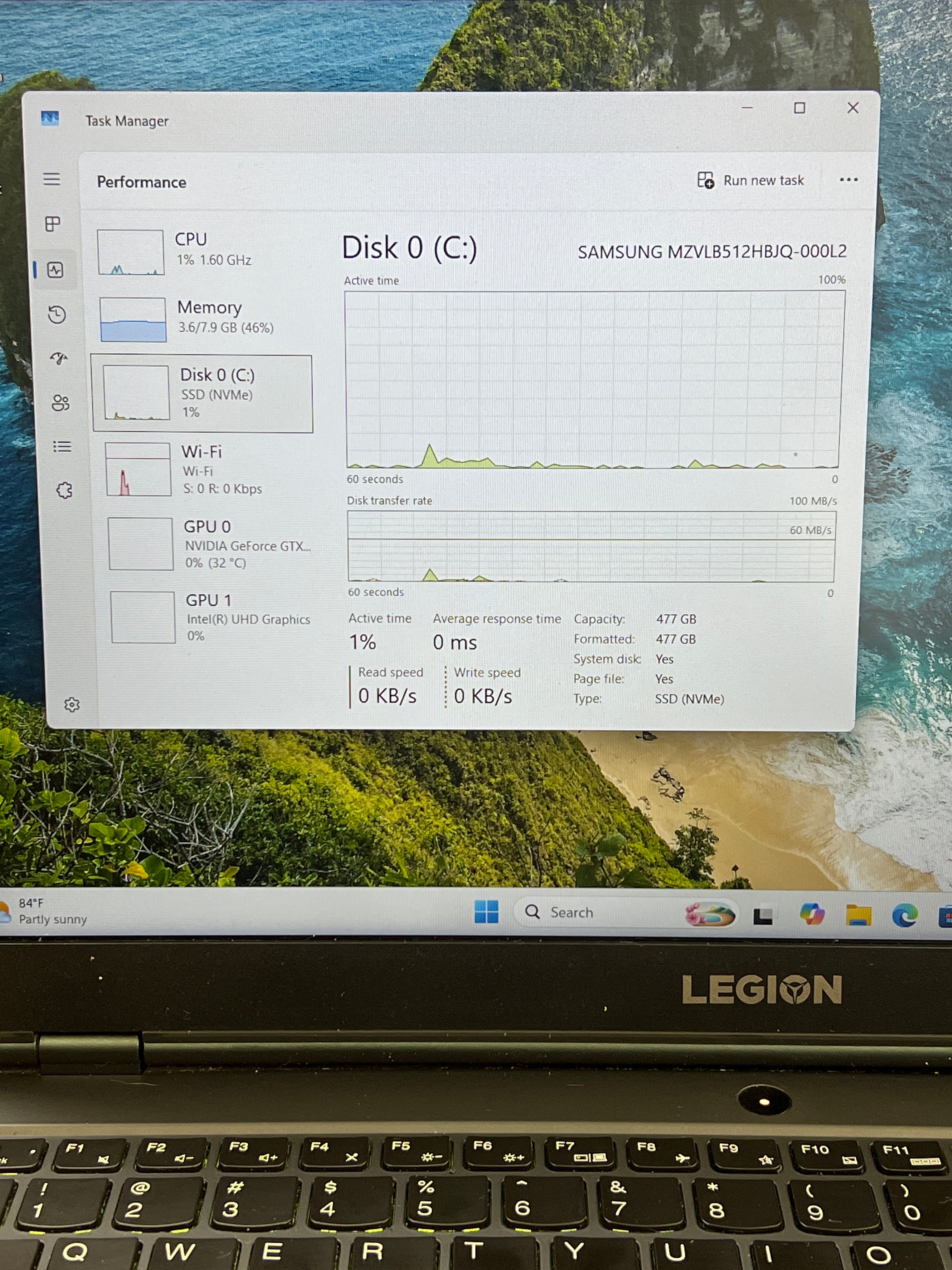Lenovo Legion 5 15IMH05H i7-10750H 8GB RAM 512GB SSD GTX 1660Ti - For Parts (Read)