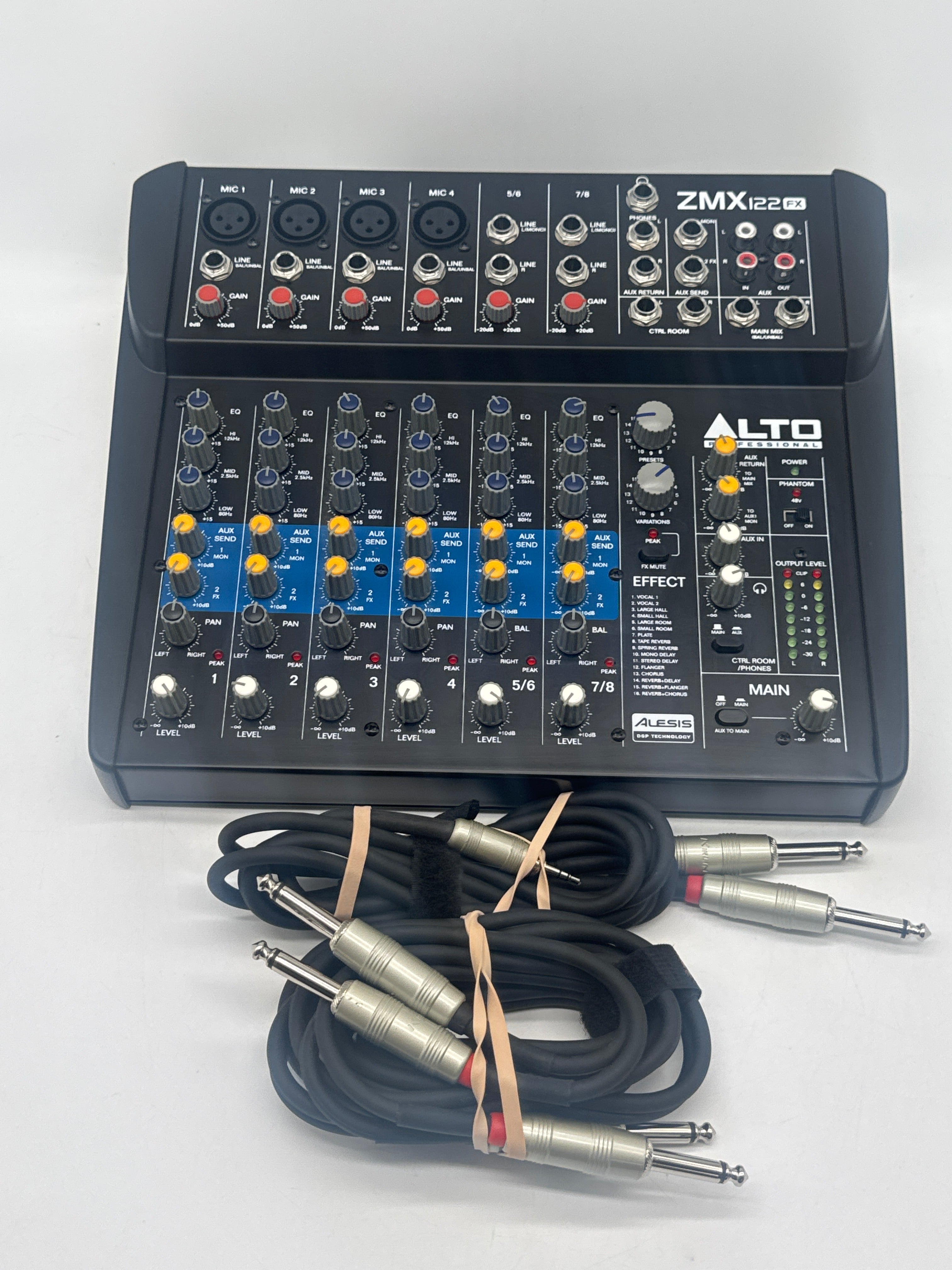 Alto Professional ZMX122FX Compact Audio Mixer + Power Supply - Used