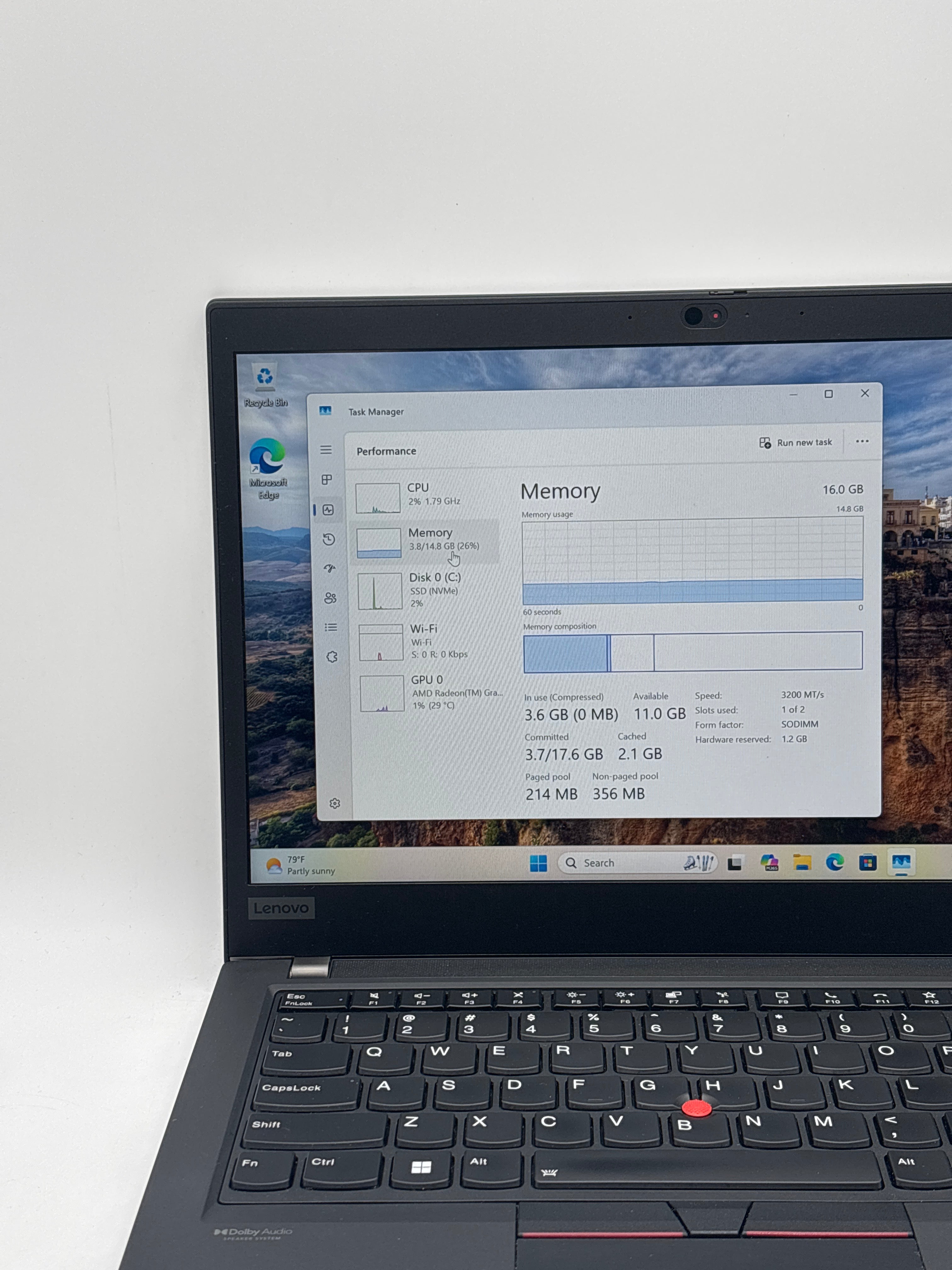 Lenovo ThinkPad T14 Gen 2 AMD Ryzen 5 PRO 5650U 16GB RAM 1TB SSD
