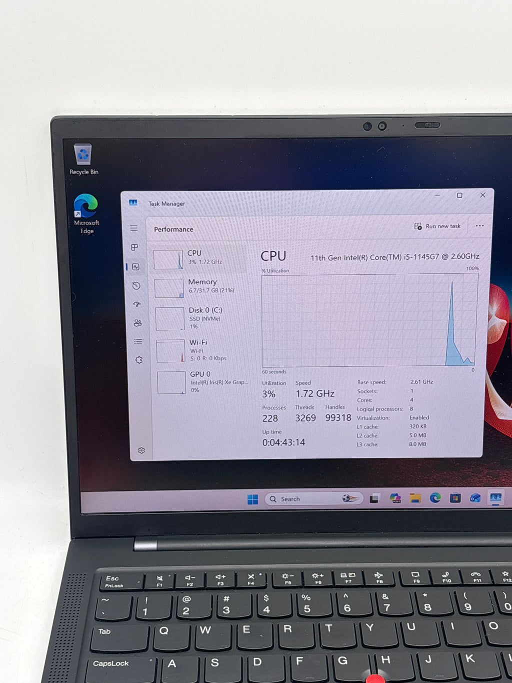 Lenovo ThinkPad X1 Carbon Gen 9 14" i5-1145G7 32GB RAM 256GB SSD - Used