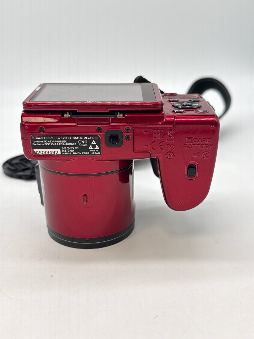 Nikon Coolpix B500 16MP 40x Zoom Digital Camera Red - For Parts Read