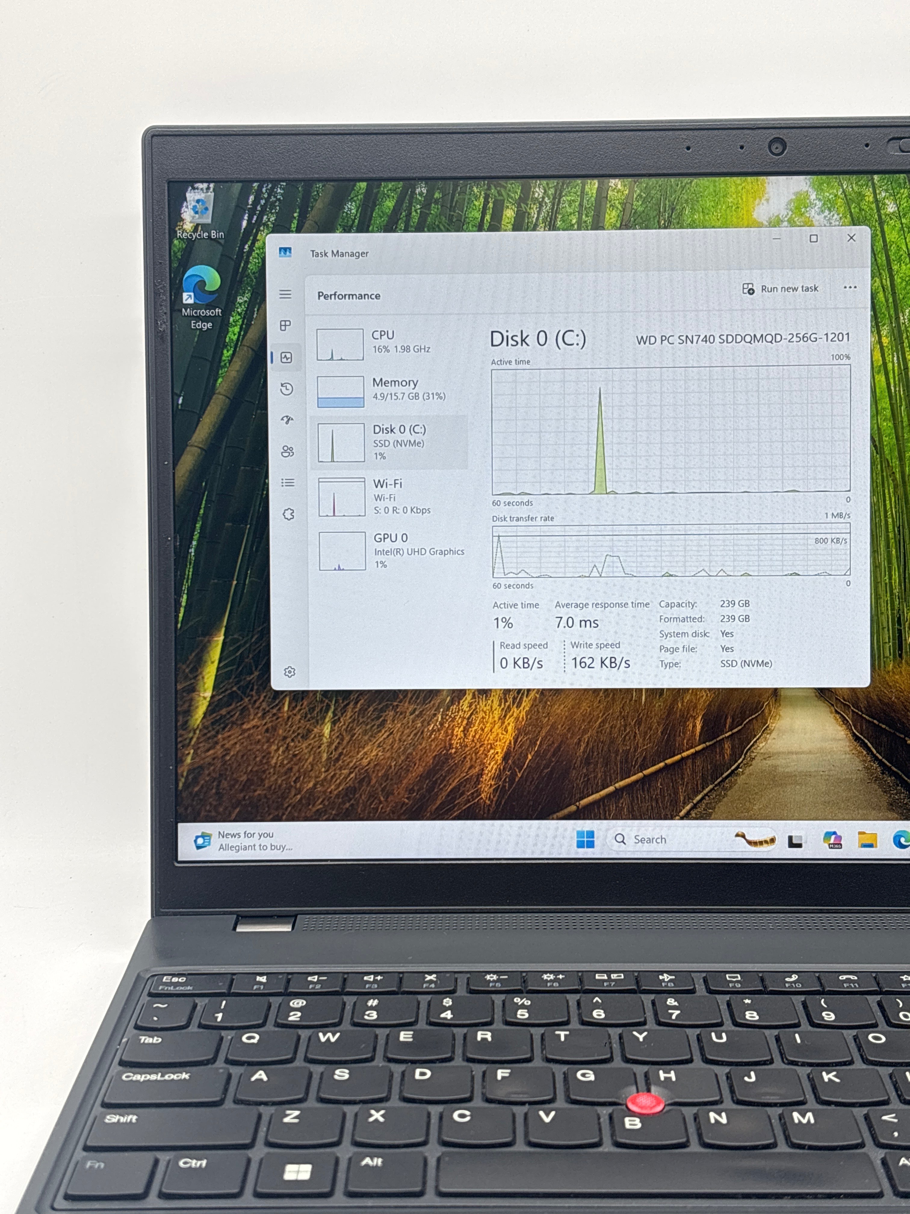 Lenovo ThinkPad L15 Gen 4 i7-1365U 32GB RAM 1TB SSD