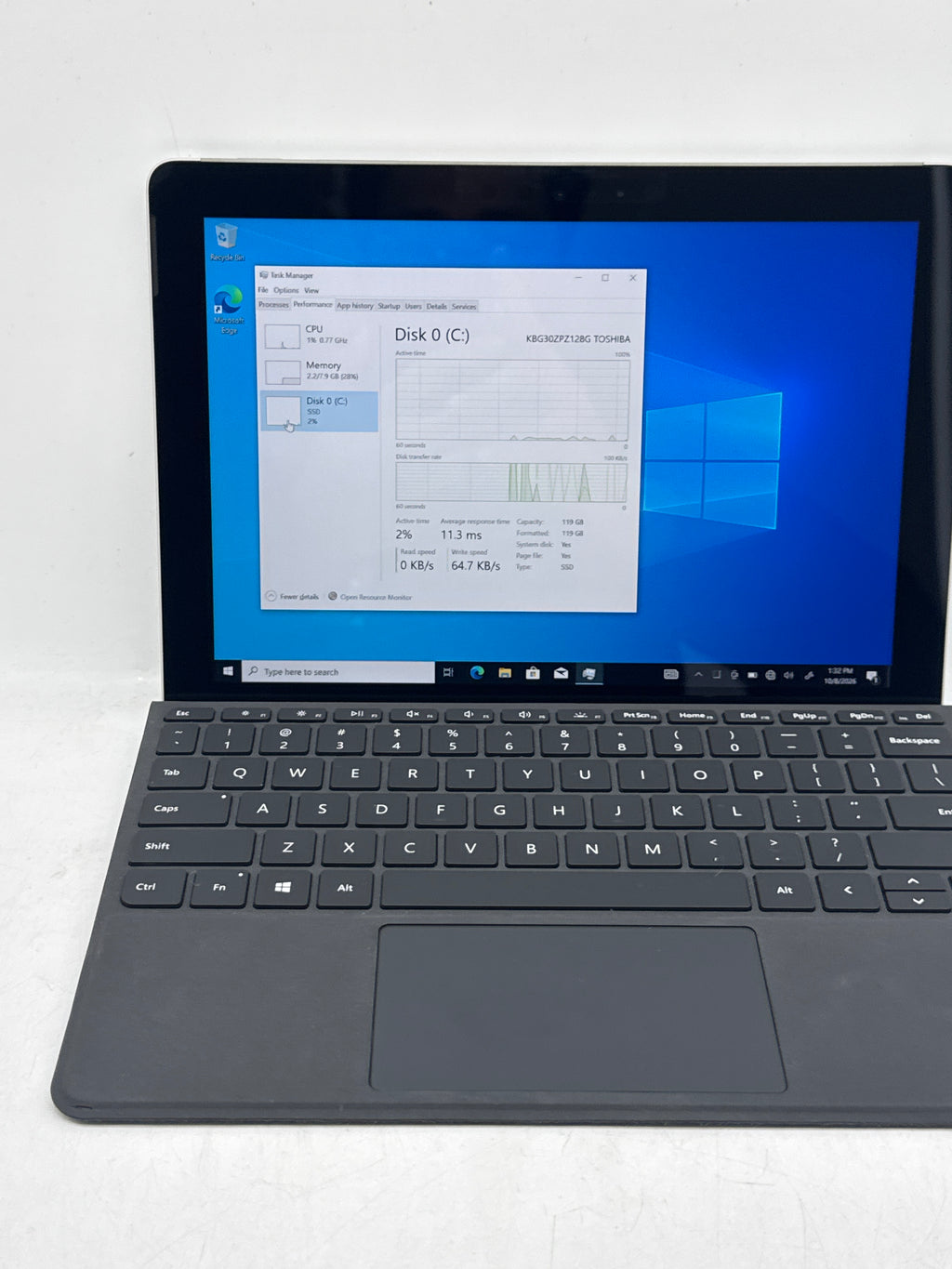 Microsoft Surface Go 1824 Intel Pentium 4415Y 8GB RAM 128GB SSD Wi-Fi - Used