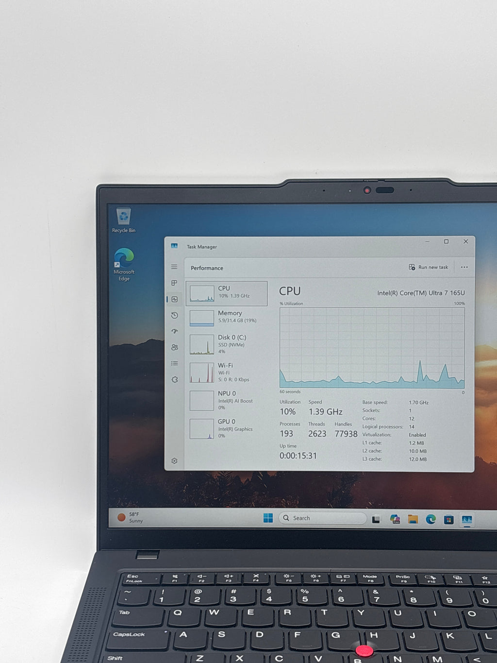 Lenovo ThinkPad T14 Gen 5 Ultra 7 165U 32 GB RAM 512 GB SSD