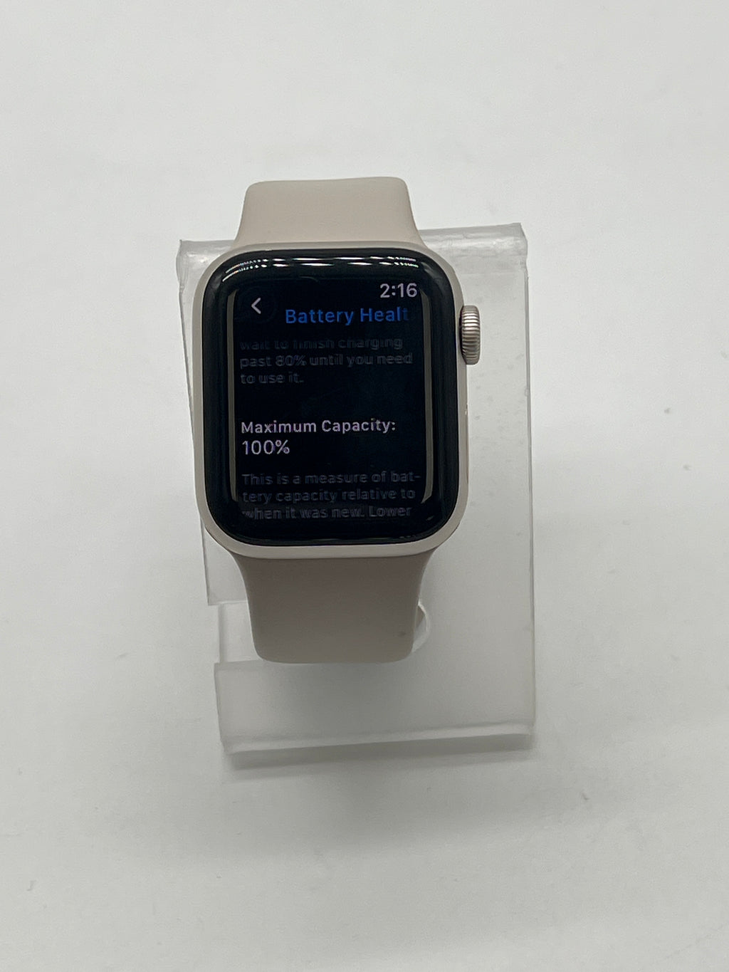 Apple Watch SE 2 GPS 40MM Aluminum White Sport Band - Used