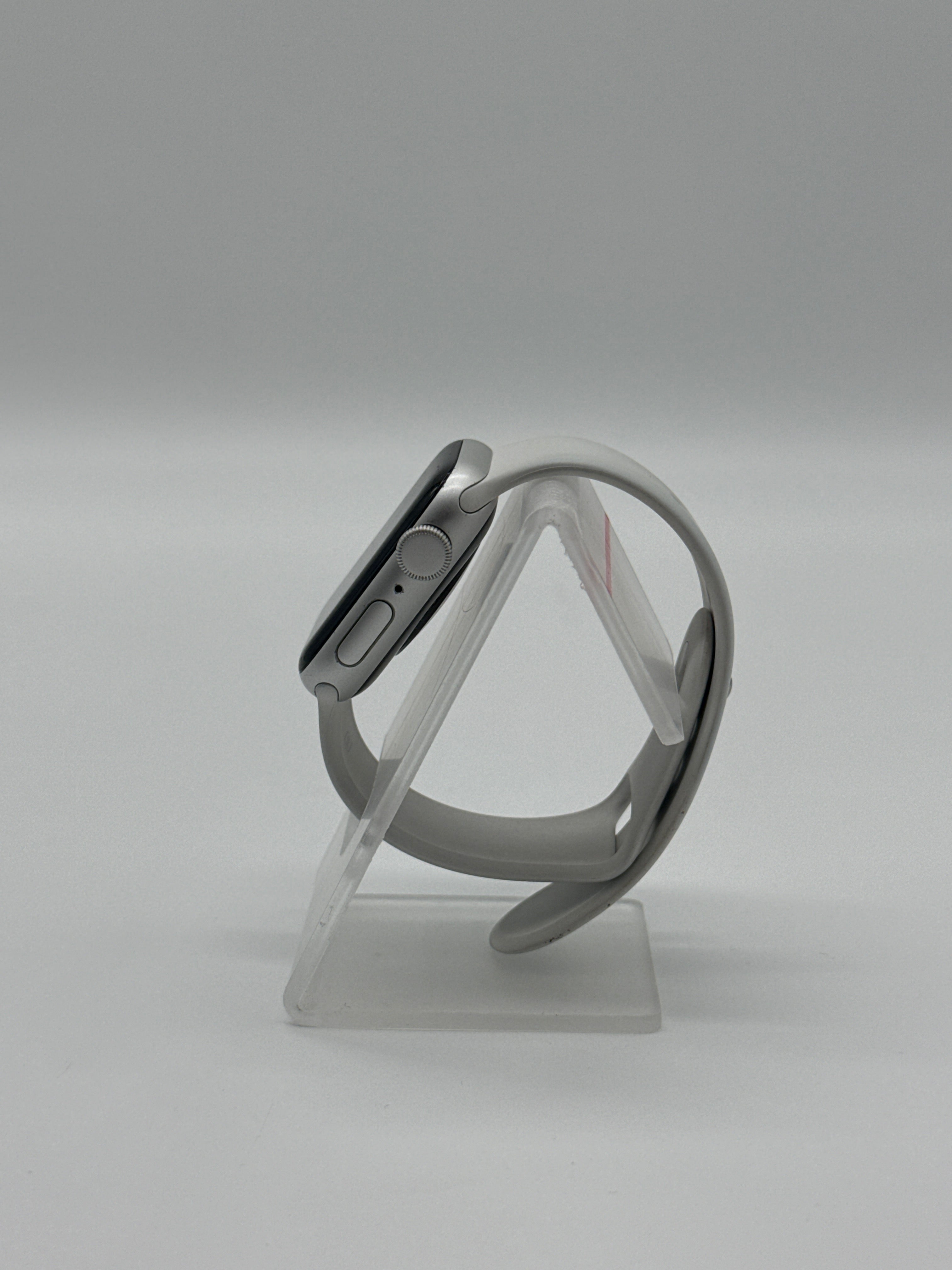 Apple Watch SE 1st Gen 40MM GPS Silver A2351 with White Sport Band