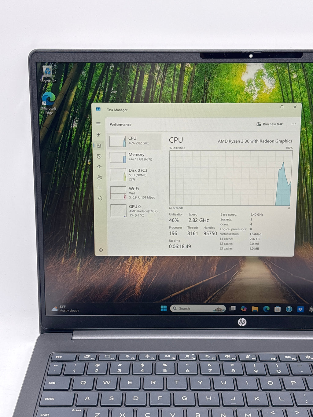 HP OmniBook 3 16-by0299nr 16" AMD Ryzen 3 8GB RAM 512GB SSD Black - Open Box