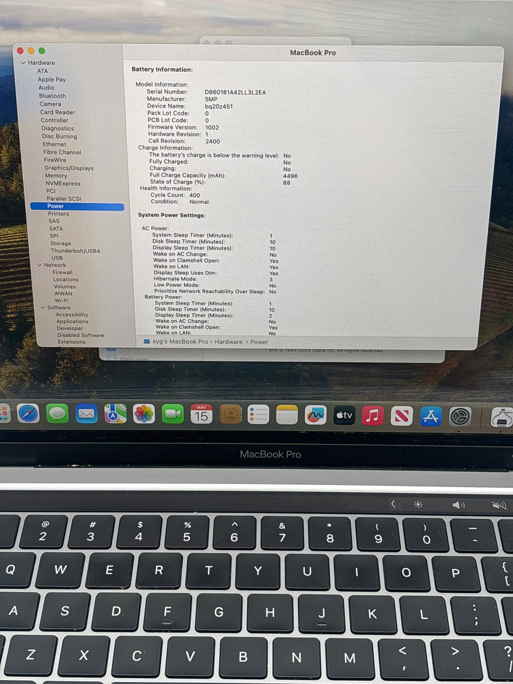 Apple MacBook Pro 13.3" A2289 2020 i5 8GB RAM 256GB SSD