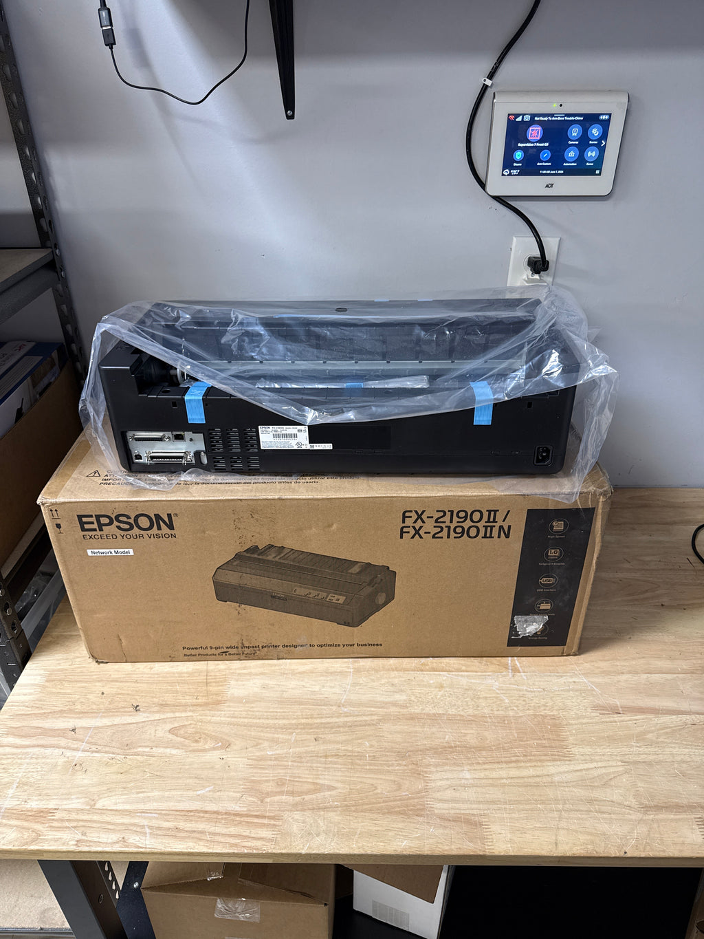 Epson FX-2190II / FX-2190 II N Monochrome Dot Matrix Printer - Used