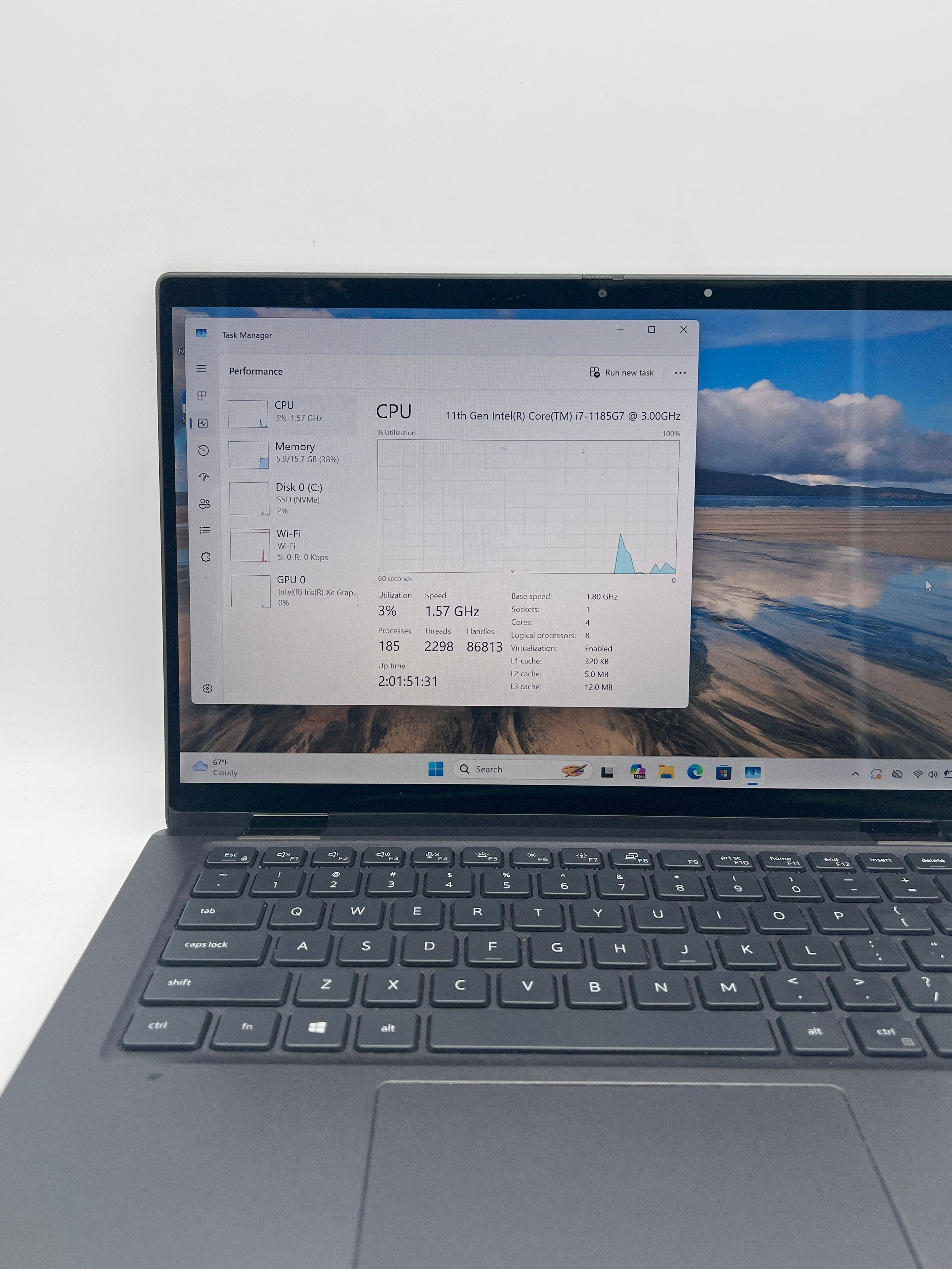 Dell Latitude 7420 14 inch i7-1185G7 16GB RAM 256GB SSD Black - Used
