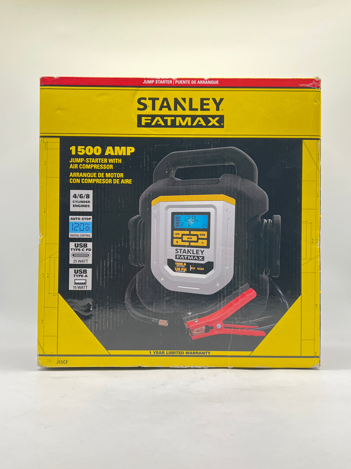 Stanley JC15F 1500 Amp Jump Starter Black - New