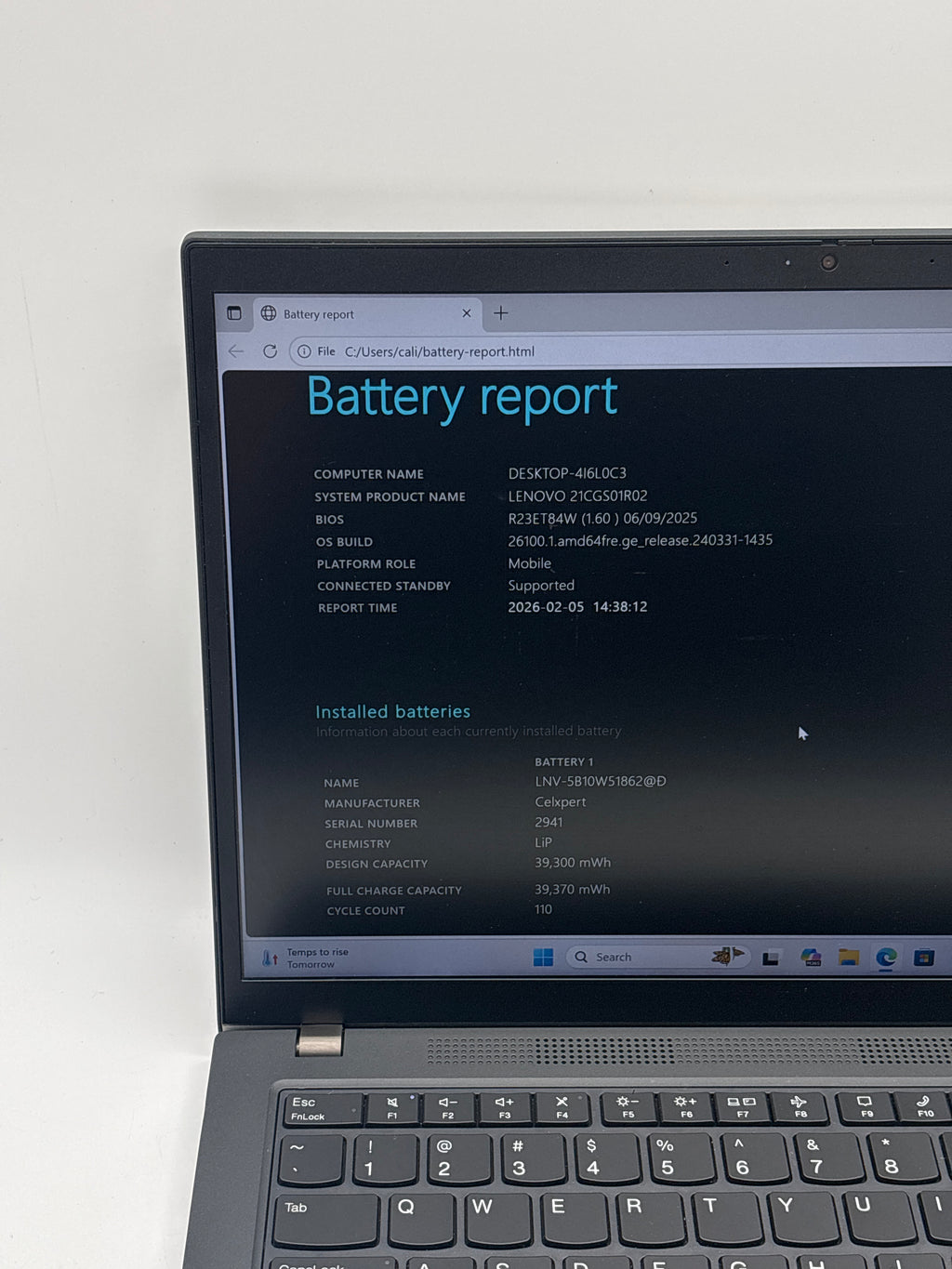 Lenovo Thinkpad T14 Gen 3 AMD Ryzen 5 Pro 6650U 16 GB RAM 256 GB SSD