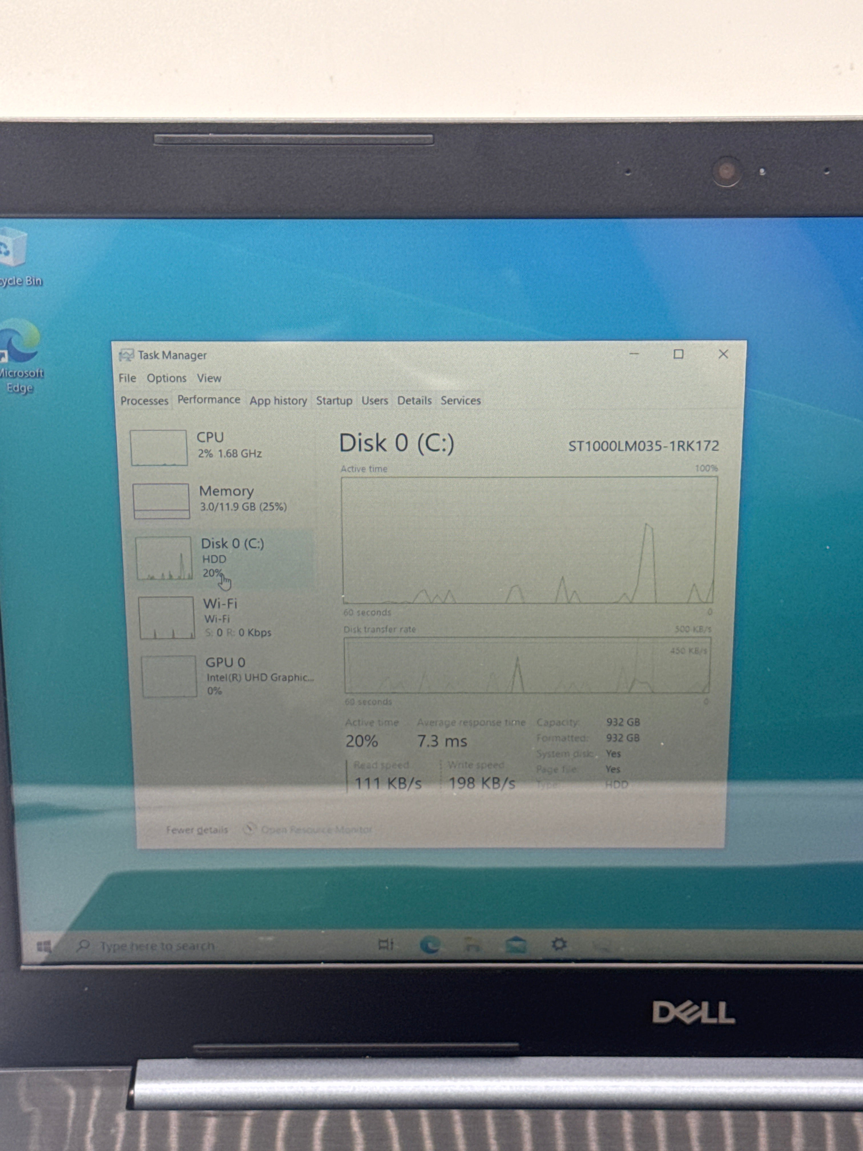 Dell Inspiron 15 5570 i3-8130U 12GB RAM 1TB HDD