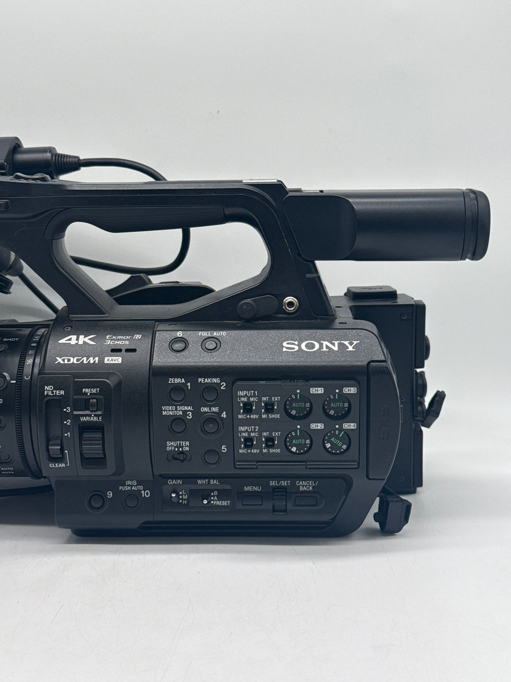 Sony PXW-Z280V 4K UHD Professional Camcorder 17x Zoom - 409 Hours