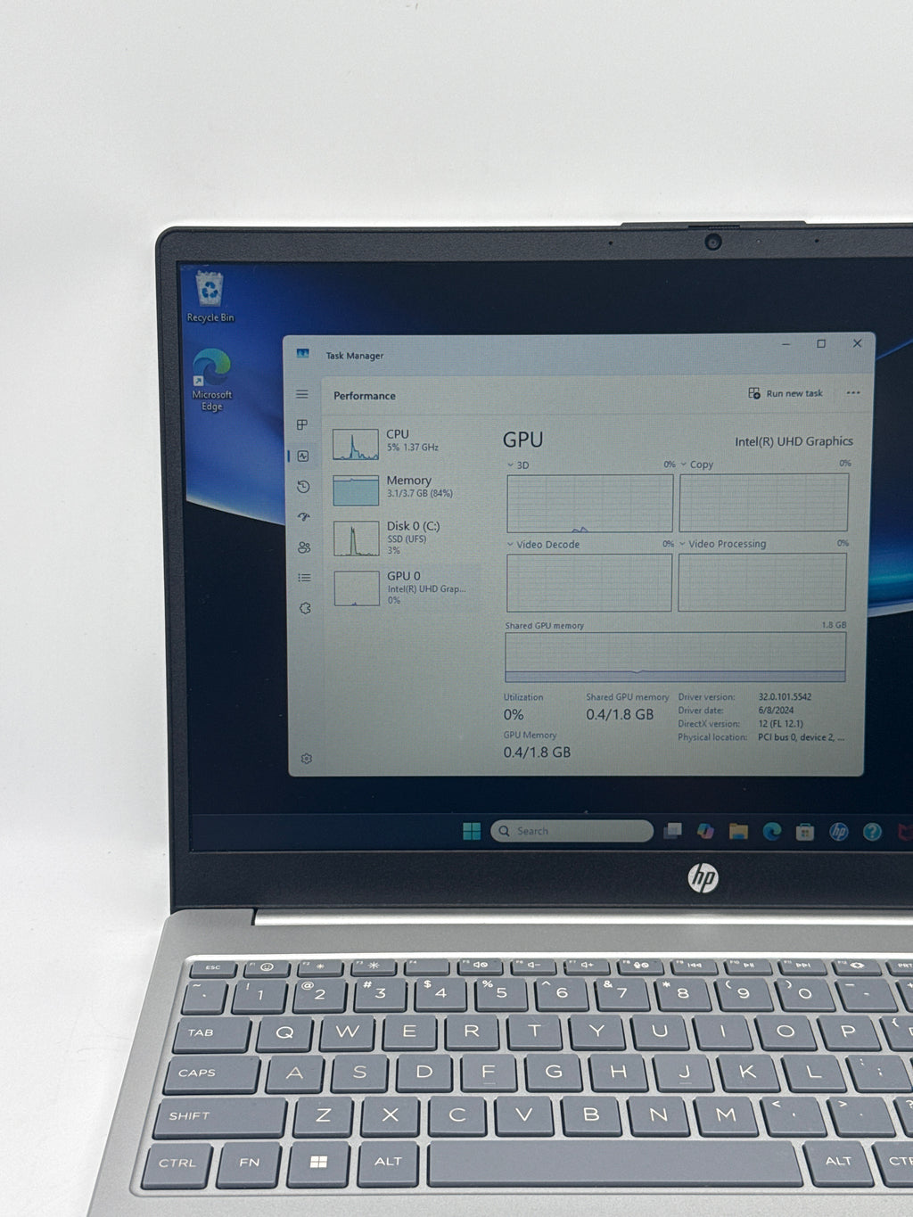 HP Laptop 15-FD0081WM Intel N200 4GB RAM 128GB SSD