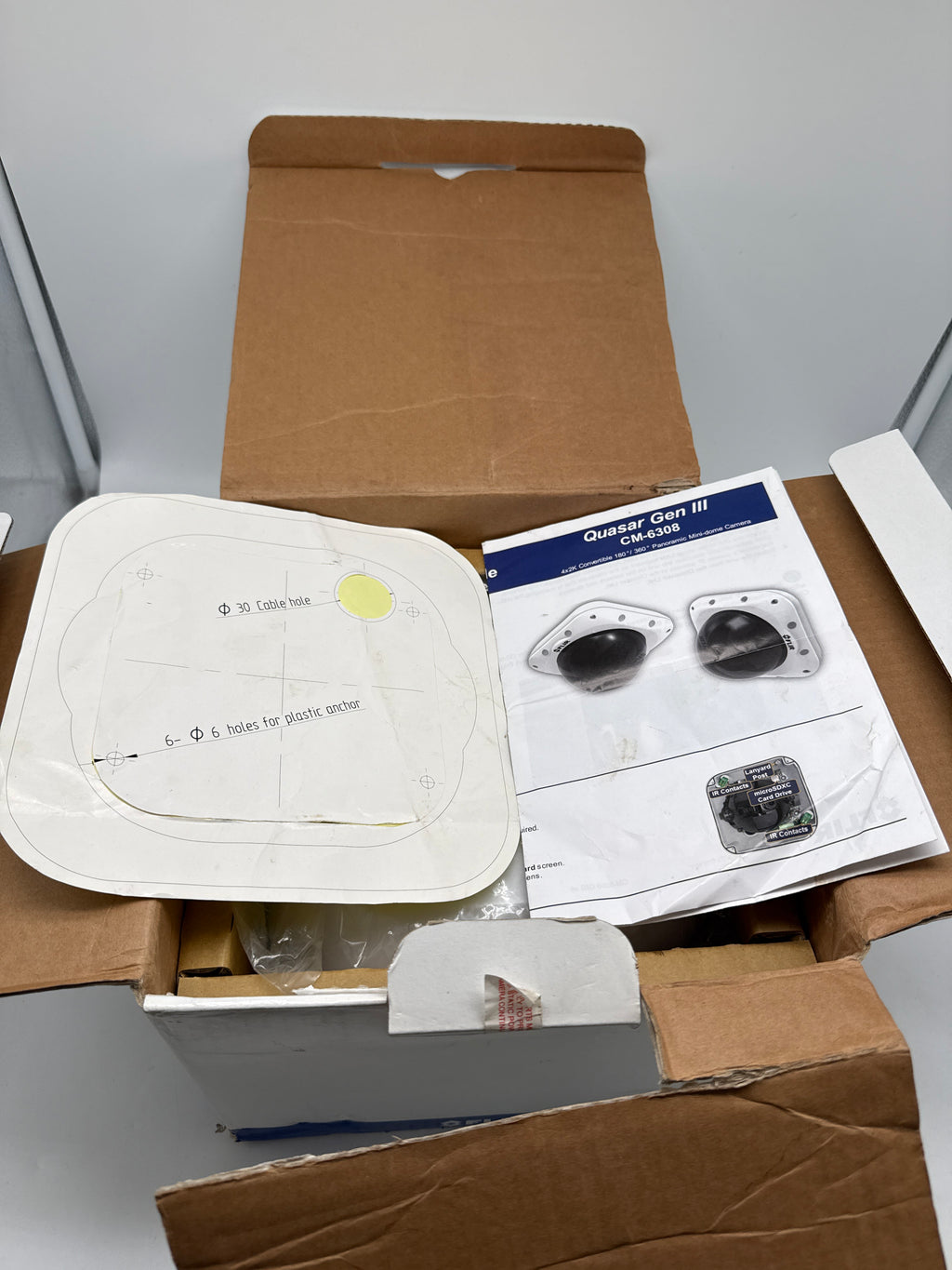 FLIR CM-6308-P1-I Quasar 4x2K HD IP Panoramic Camera - Open Box