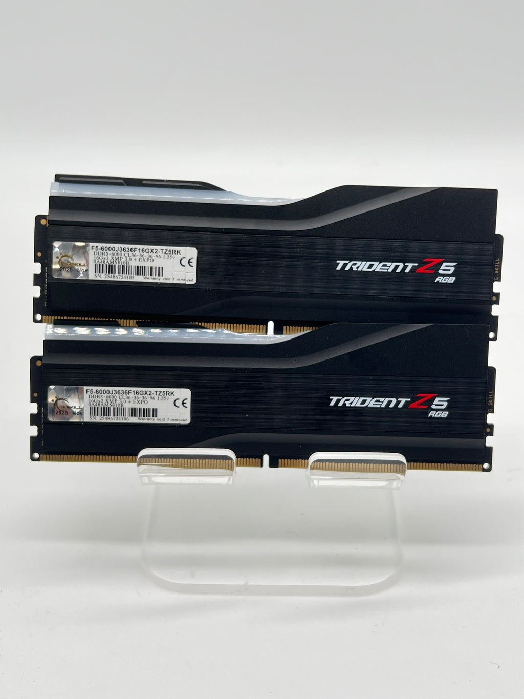 G.SKILL Trident Z5 RGB DDR5 6000MHz 32GB (2x16GB) CL36 F5-6000J3636F16Gx2-TZRK