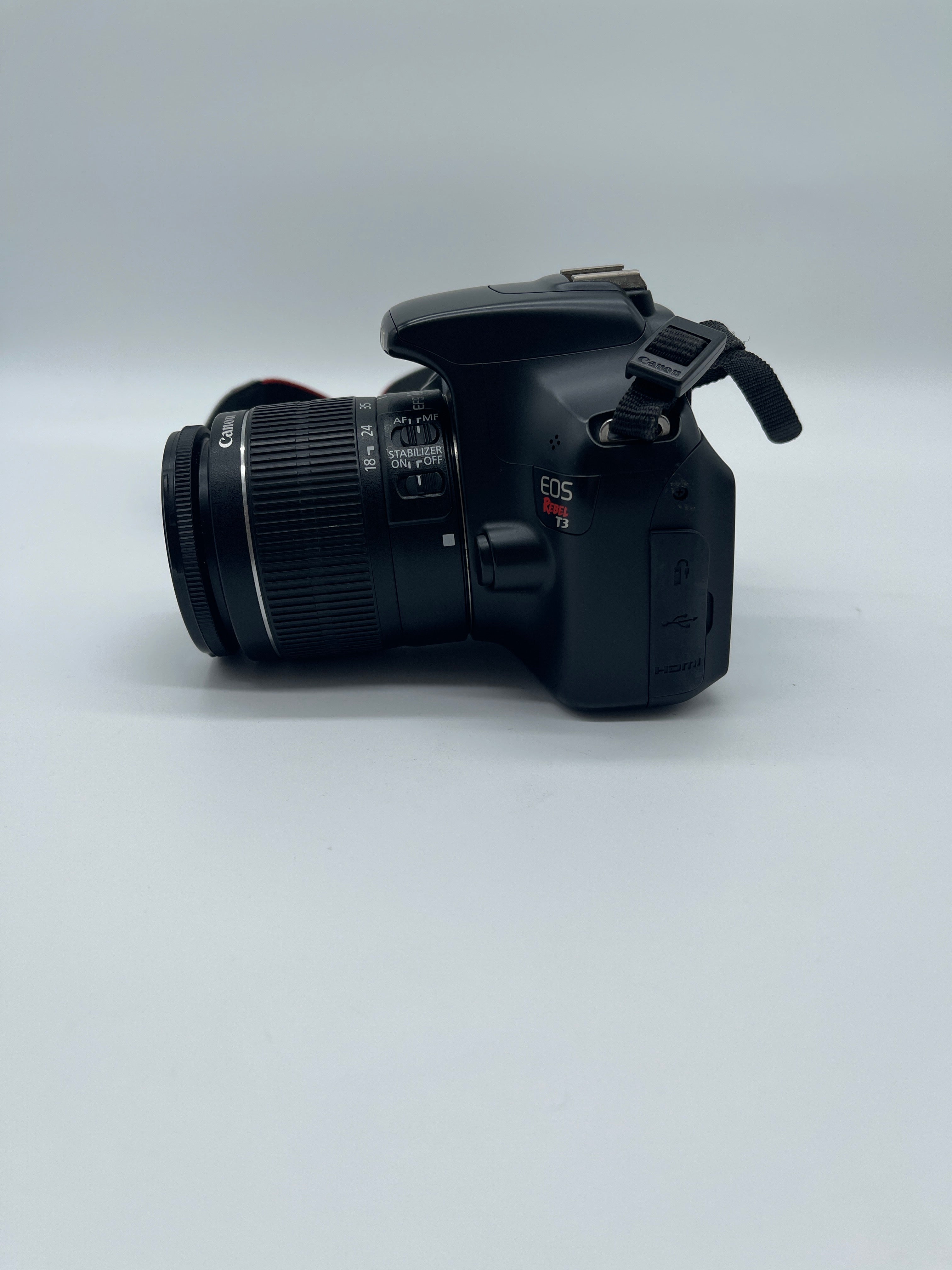Canon EOS Rebel T3 Digital SLR Camera with EFS 18-55mm Lens Black Used