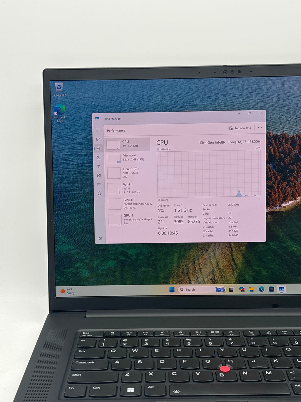 Lenovo ThinkPad P1 Gen 6 i7-13800H 32GB RAM 1TB SSD RTX 2000 TOUCH