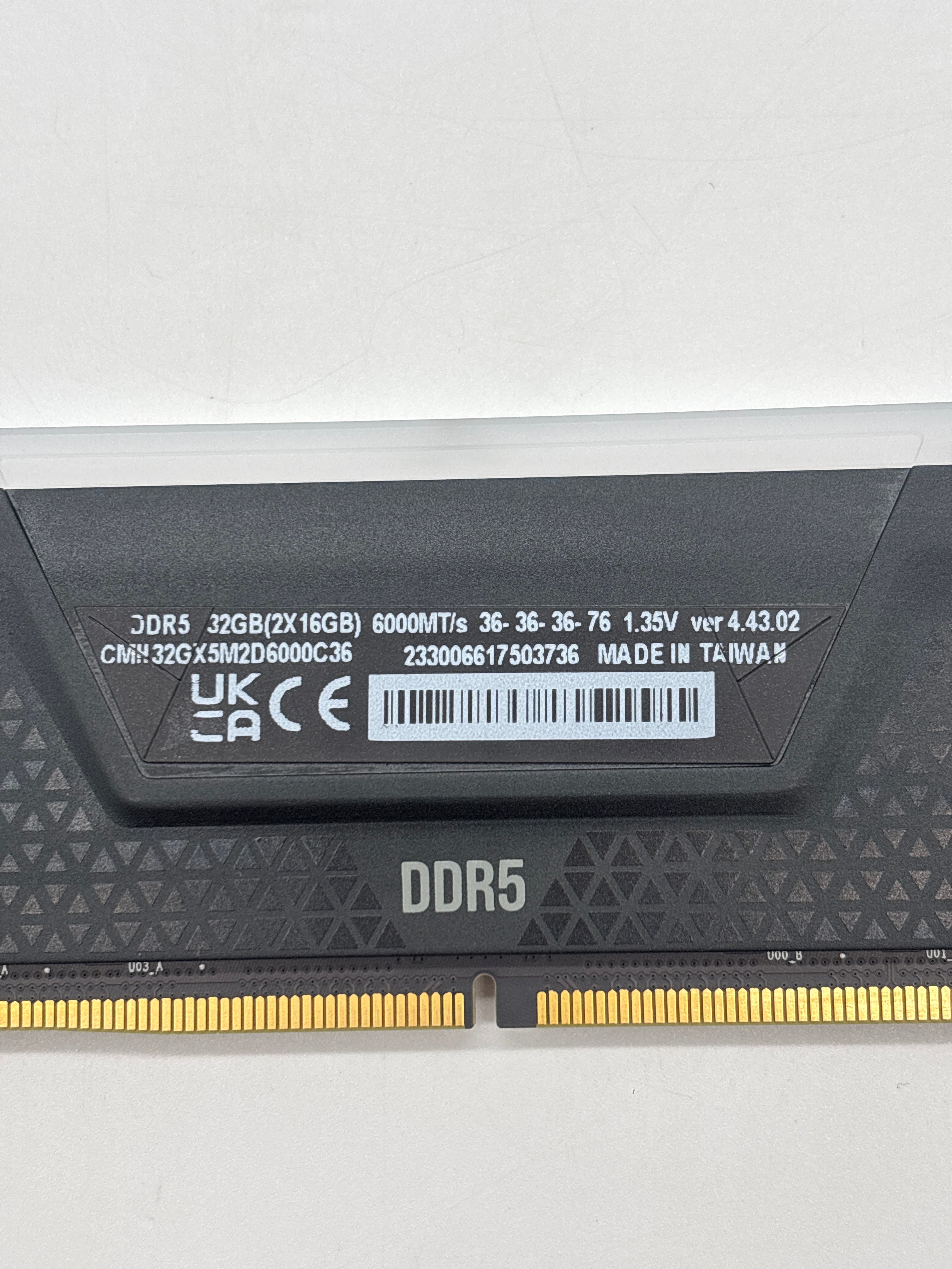 Corsair Vengeance DDR5 32GB (2x16GB) RAM 6000 MT/s