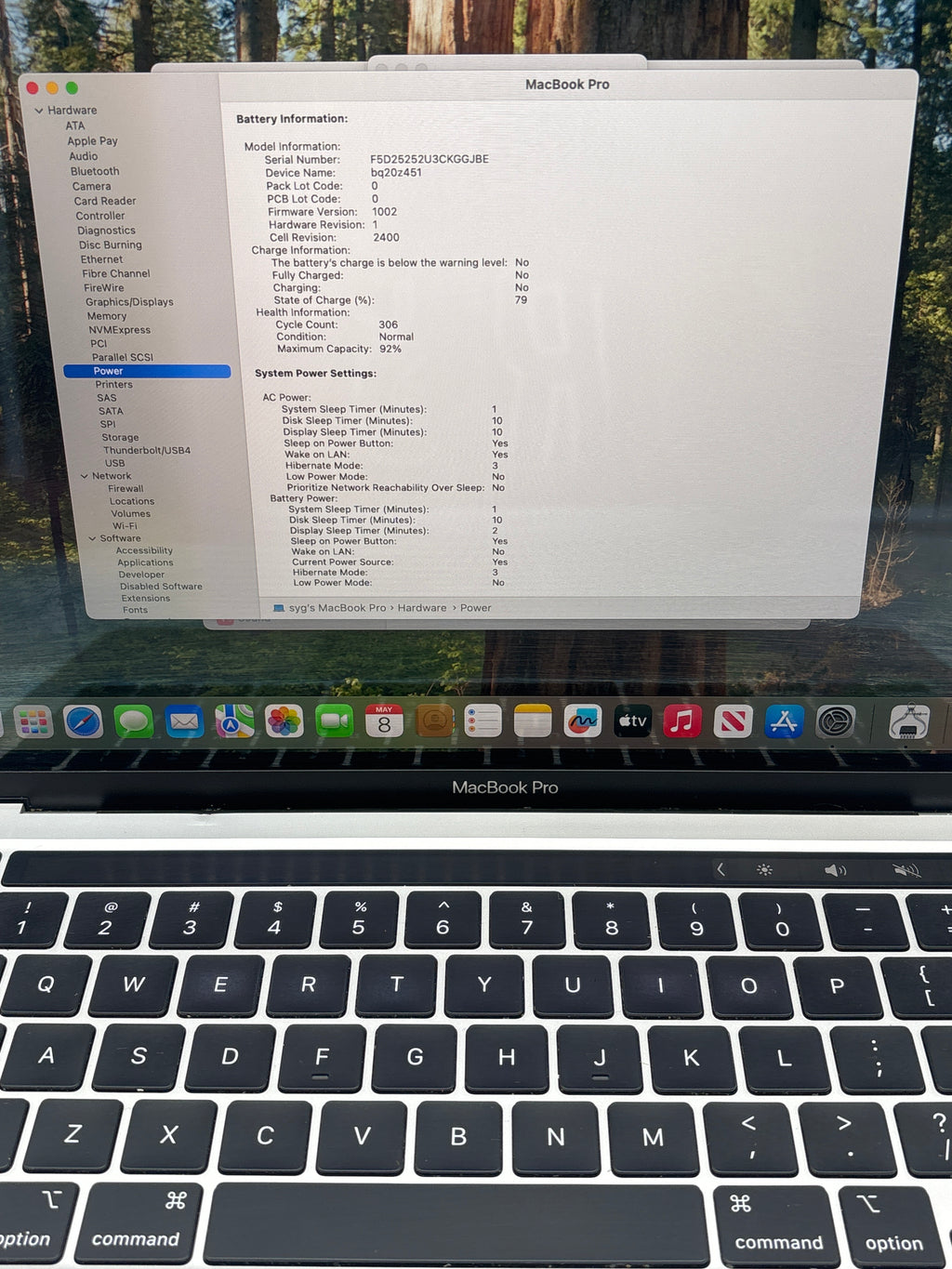 Apple MacBook Pro 13" A2338 2022 M2 8GB RAM 512GB SSD