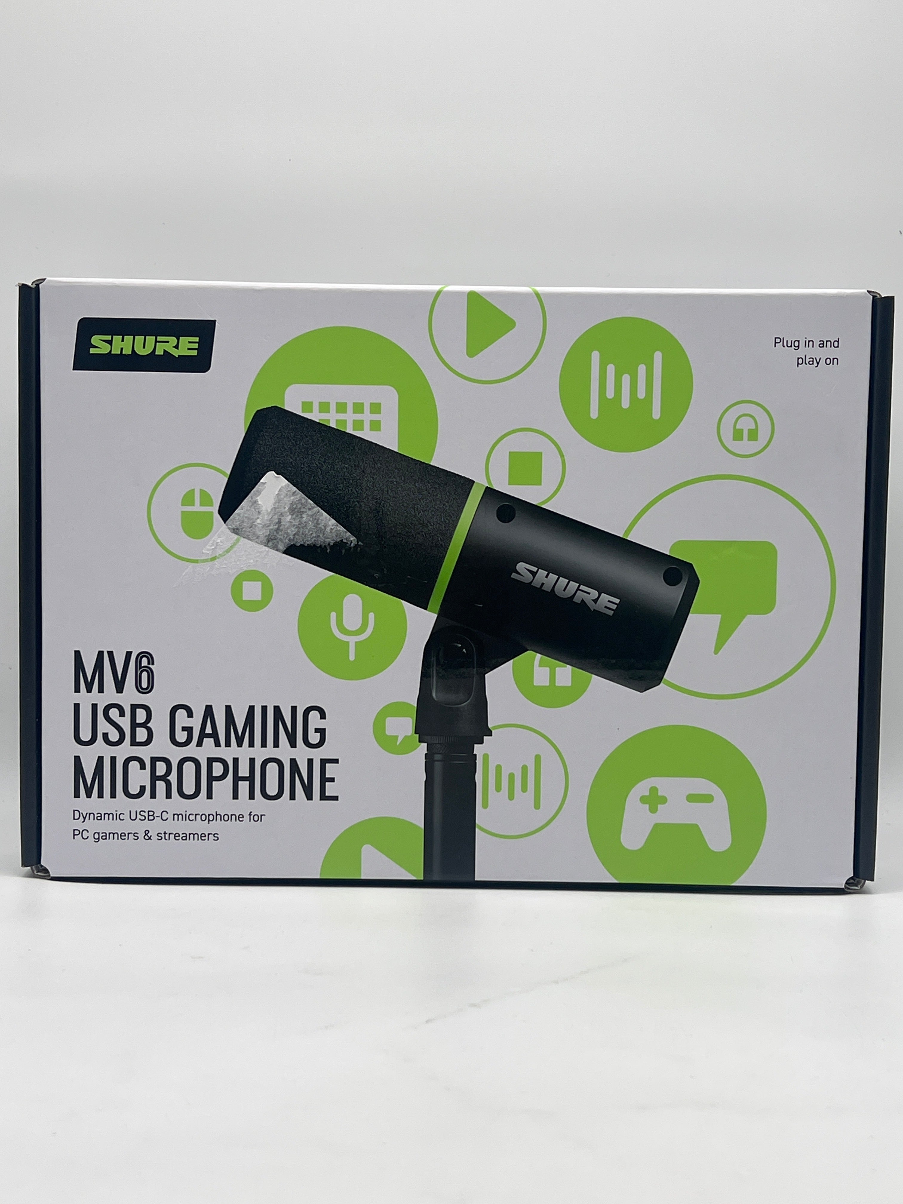 Shure MV6 USB Gaming Microphone Black Standard Connectivity New In Box