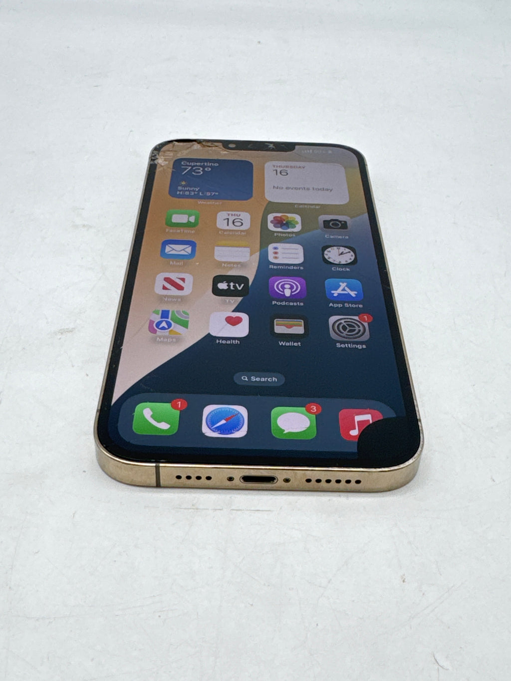 Apple iPhone 13 Pro Max 128GB Unlocked - Cracked Screen Bad LCD