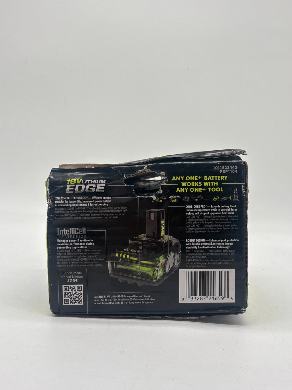 Ryobi 18V ONE+ PBP1104 4Ah Lithium-Ion Battery - New