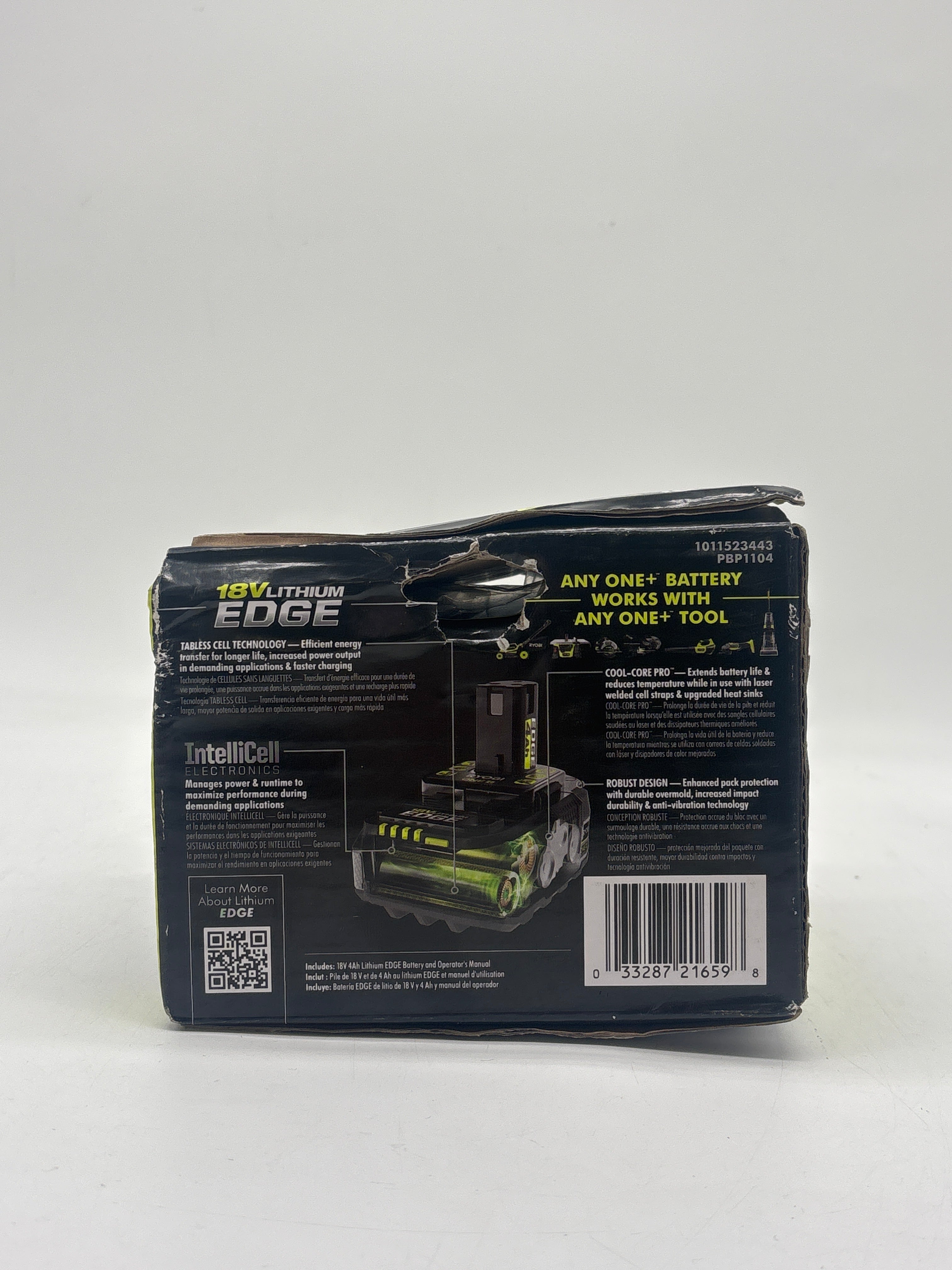 Ryobi 18V ONE+ PBP1104 4Ah Lithium-Ion Battery - New