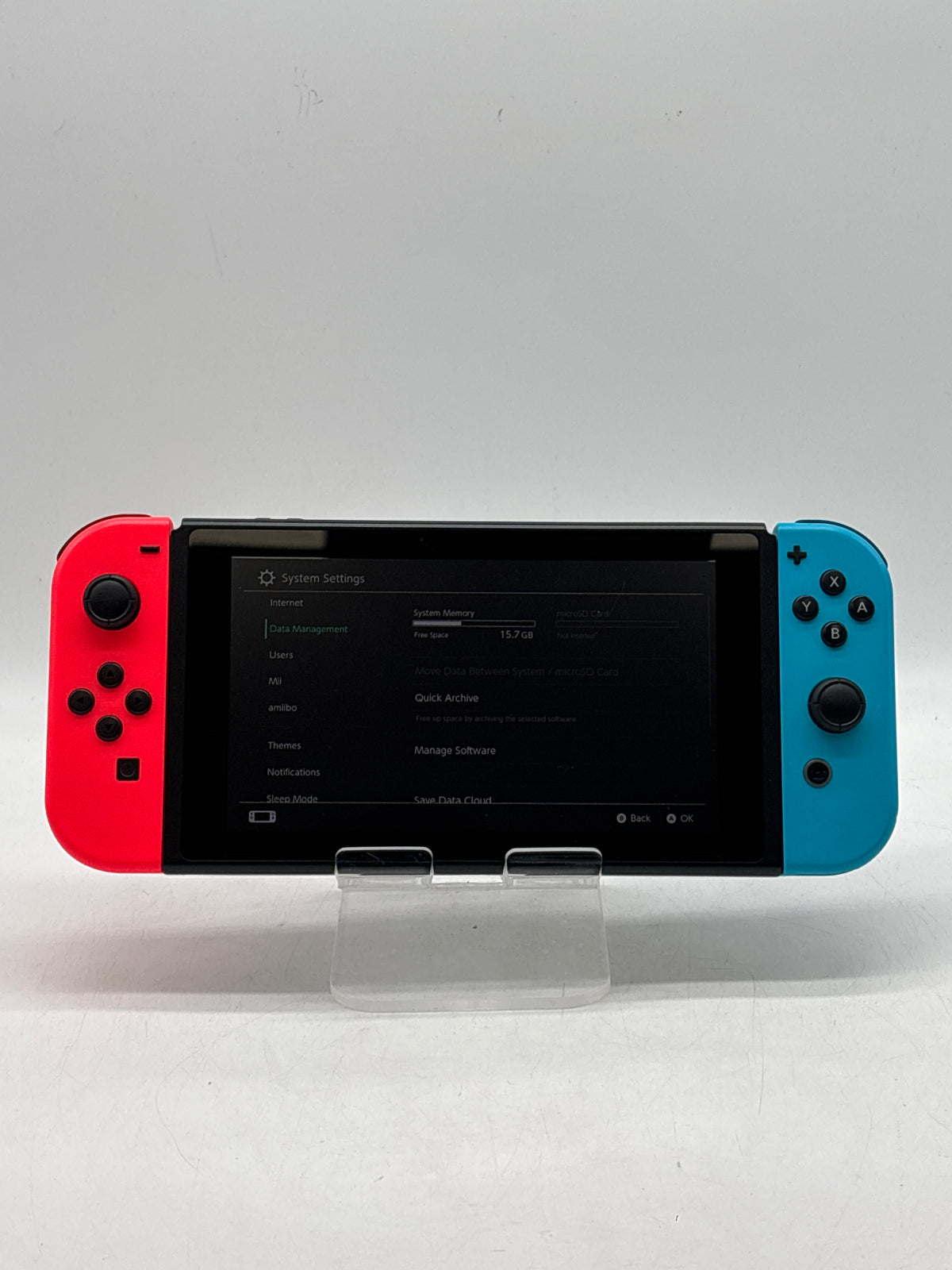 Nintendo Switch HAC-001 32GB Neon Red/Blue Joy-Con - Used