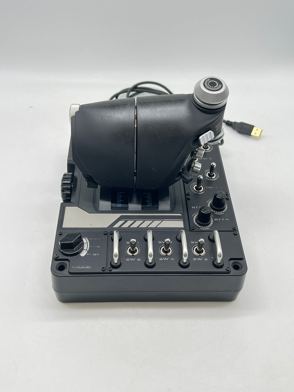 Logitech X56 HOTAS Flight Stick Controller PC Black Used