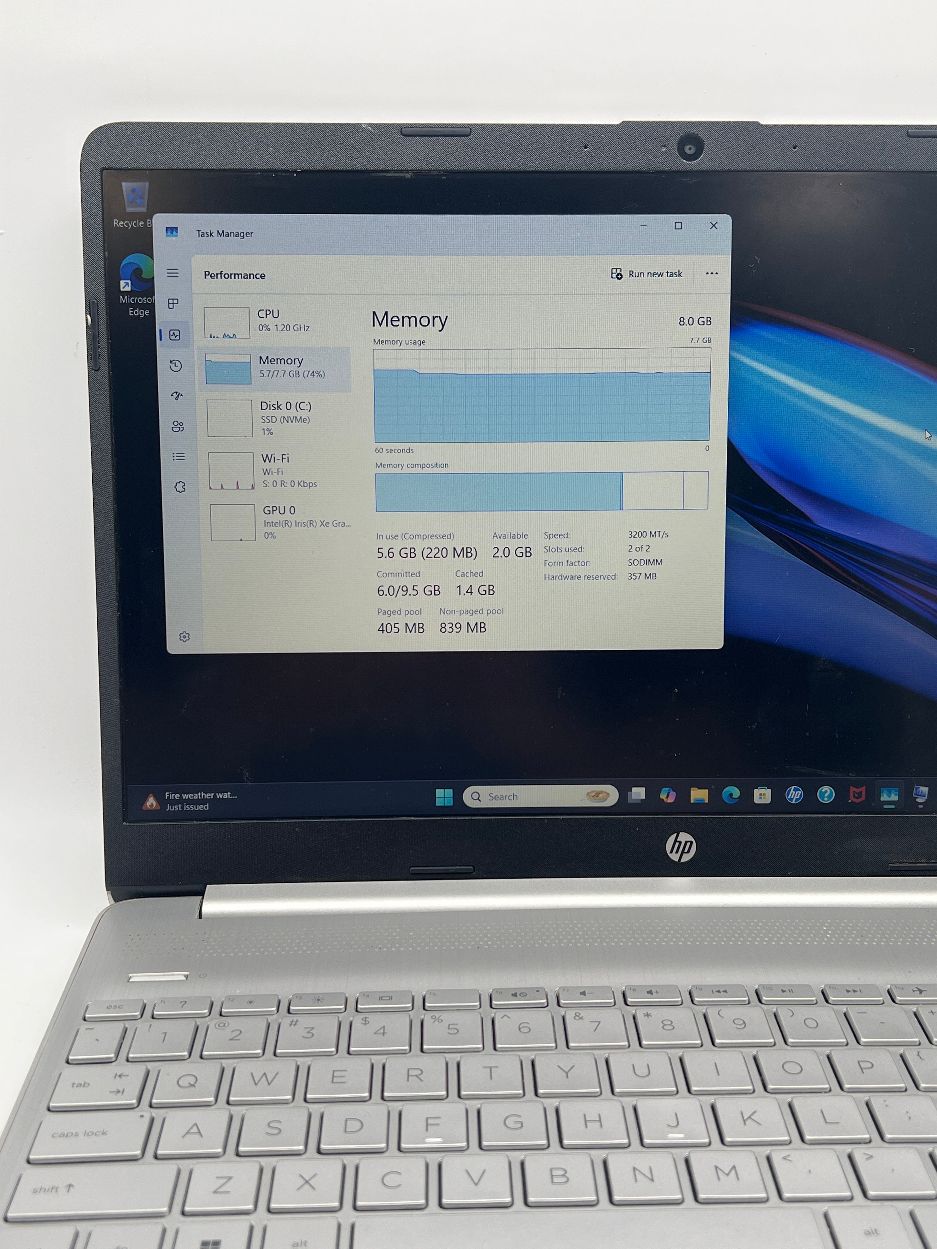 HP Laptop 15 dy2xxx i5-1135G7 8GB RAM 256GB SSD - Used