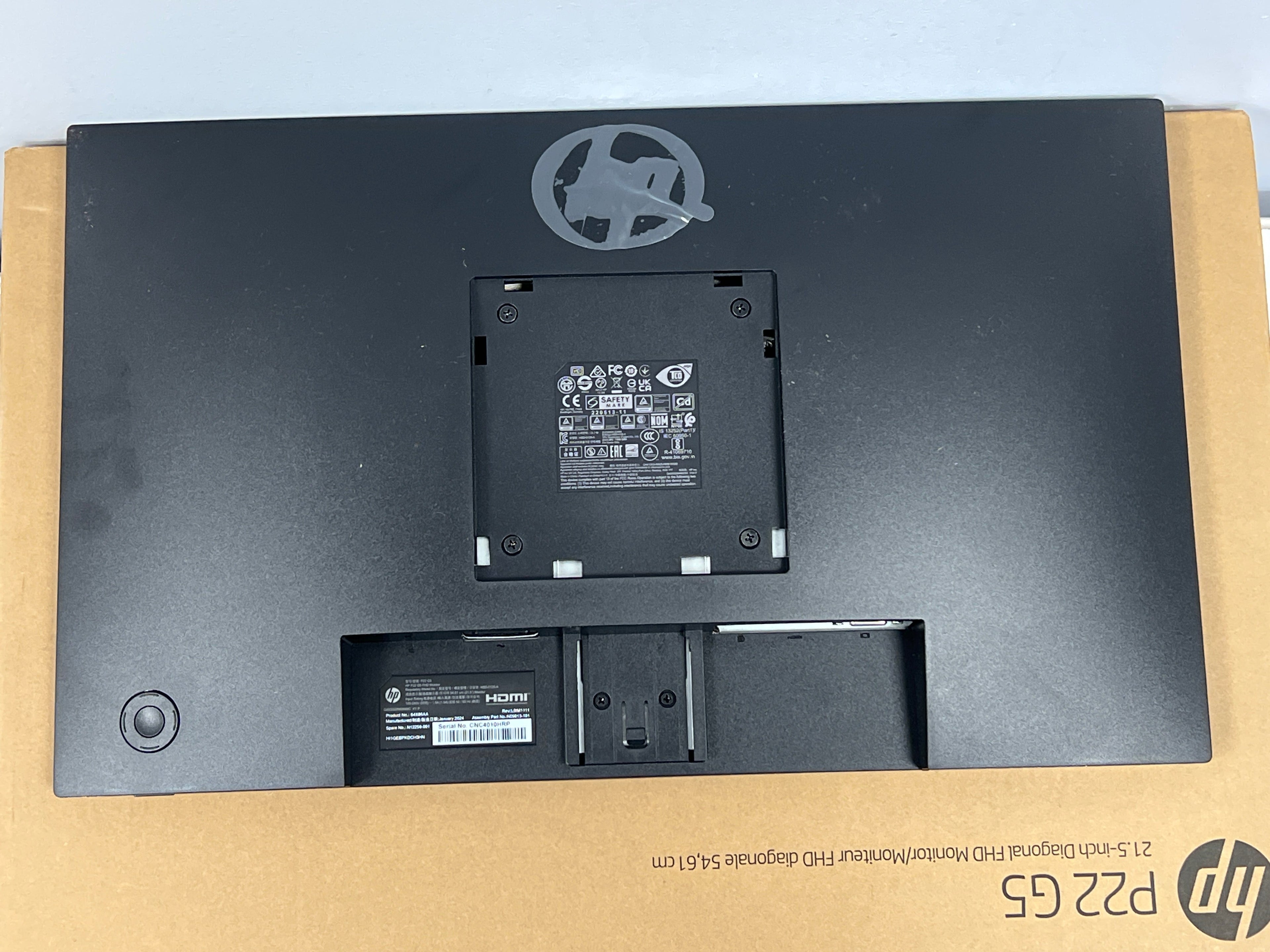 HP P22 G5 21.5" FHD Monitor Black - New