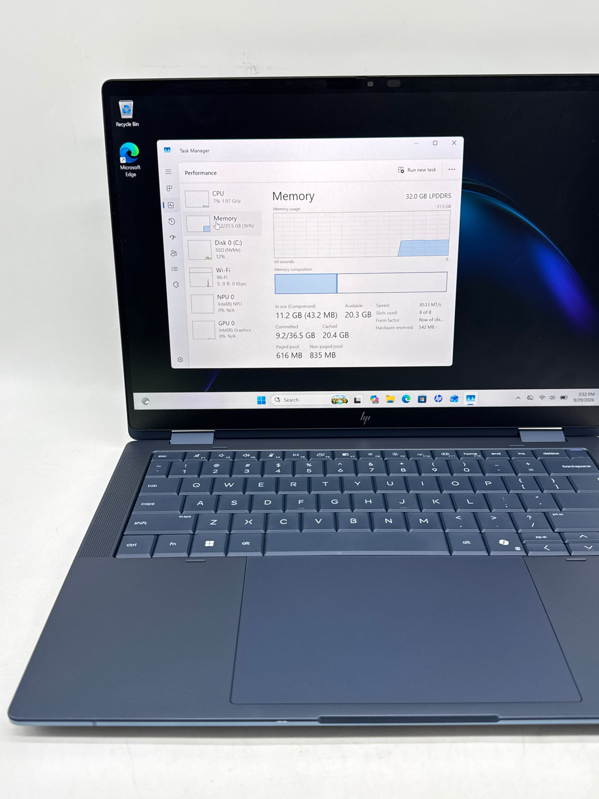 HP EliteBook X Flip G2i Ultra 7 366H 32GB 450GB SSD 14in Laptop - For Parts