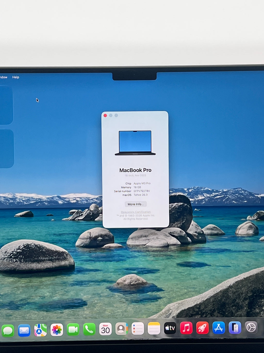 Apple MacBook Pro M3 Pro 16" 18GB RAM 512GB SSD - Used with Box