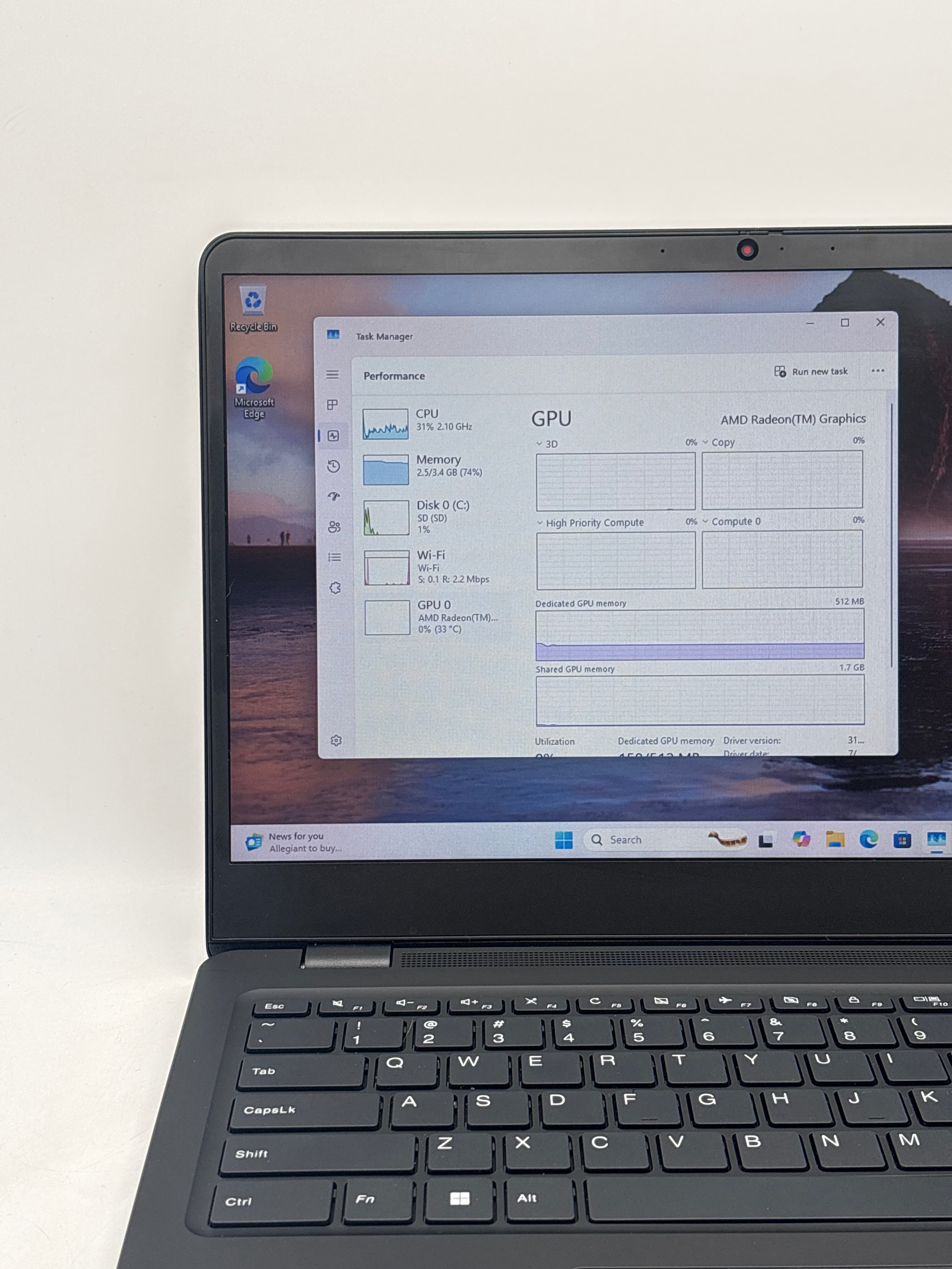 Lenovo 14w Gen 2 AMD 3015e 4GB RAM 128GB SSD
