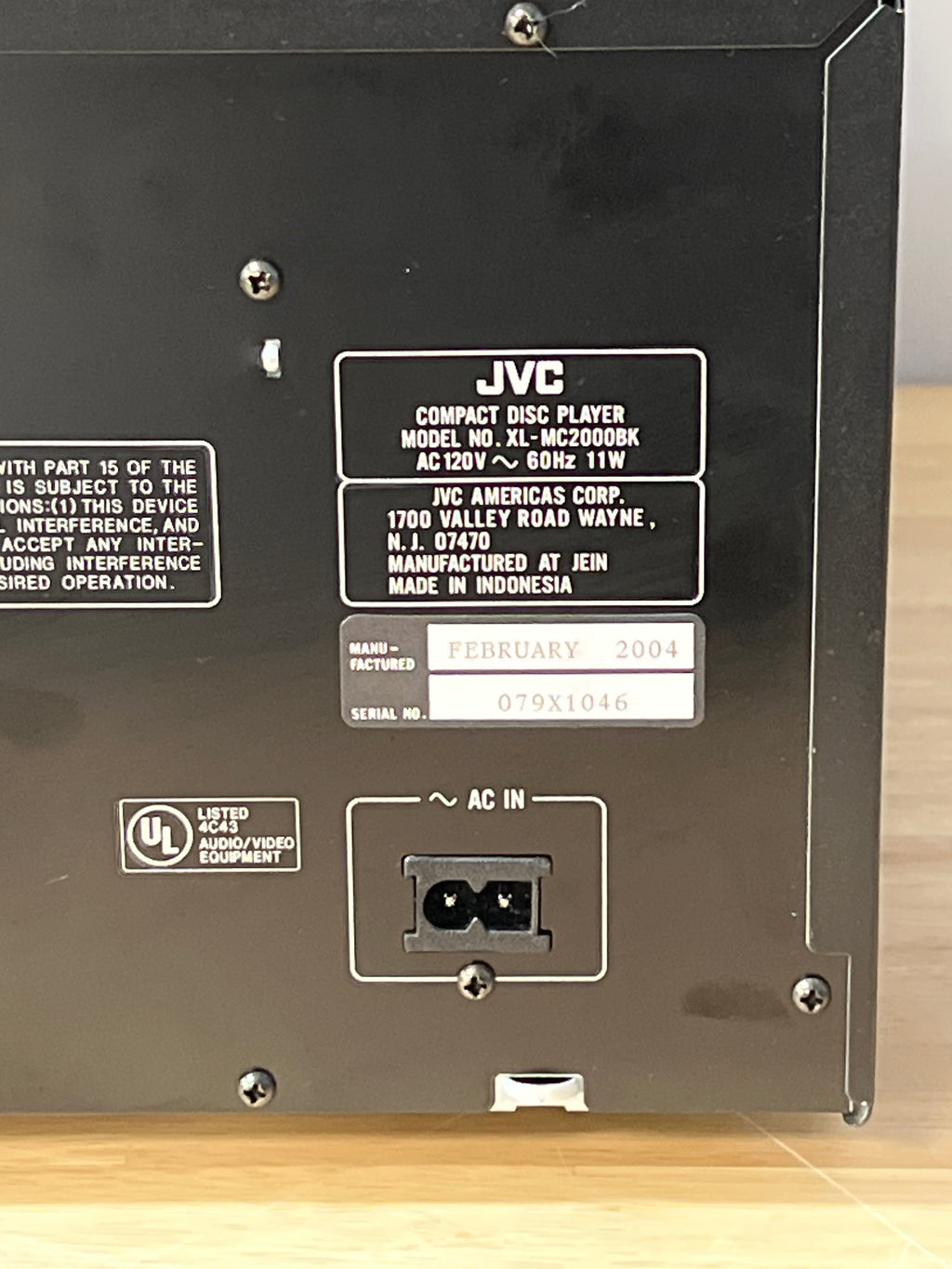JVC XL-MC2000 200 Disc CD Changer Black Tested Working Remote Included