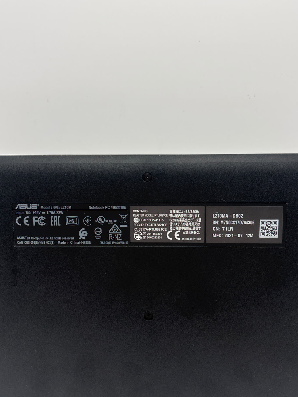 Asus L210M Celeron N4020 4GB RAM 64GB eMMC