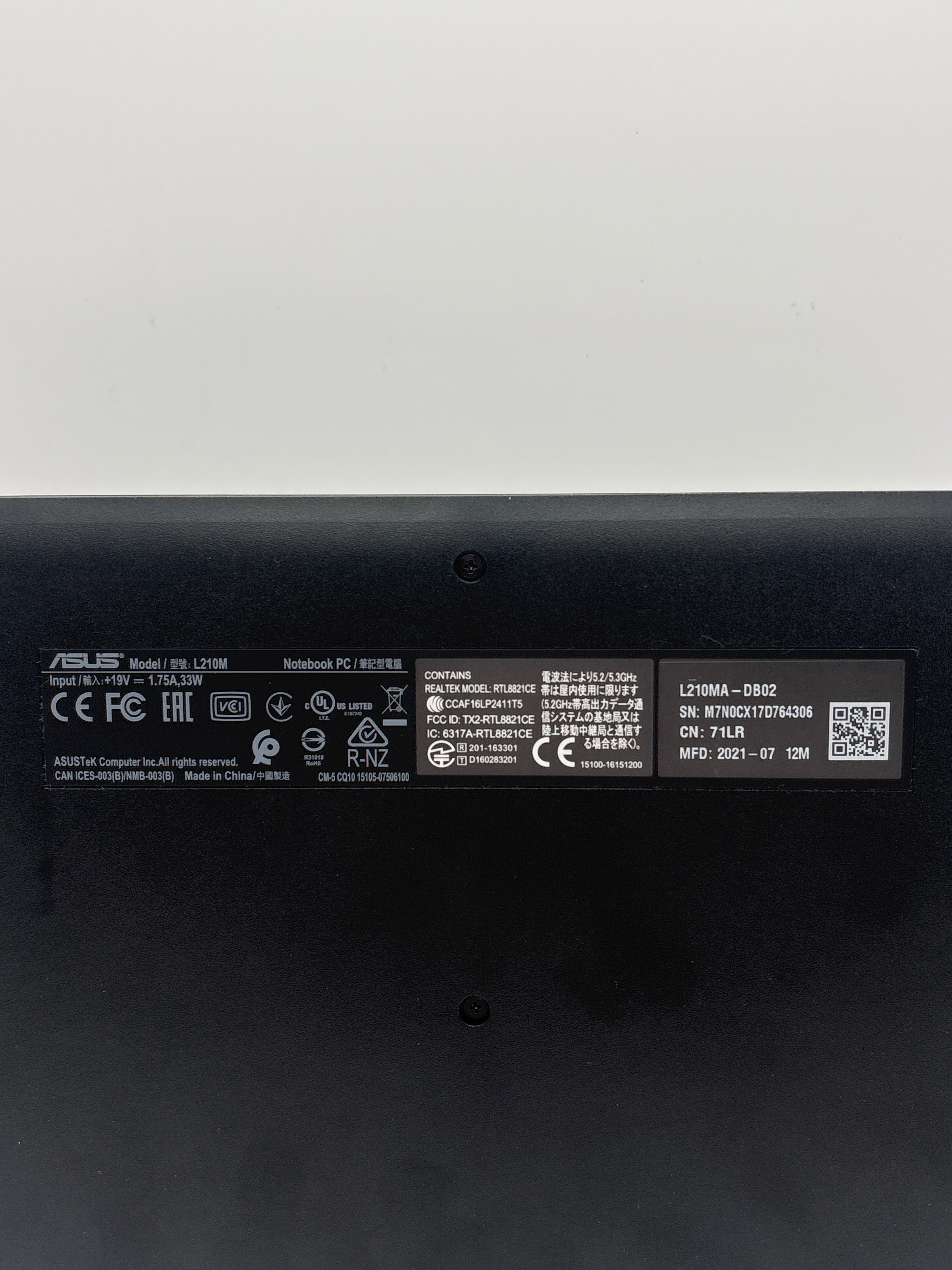 Asus L210M Celeron N4020 4GB RAM 64GB eMMC