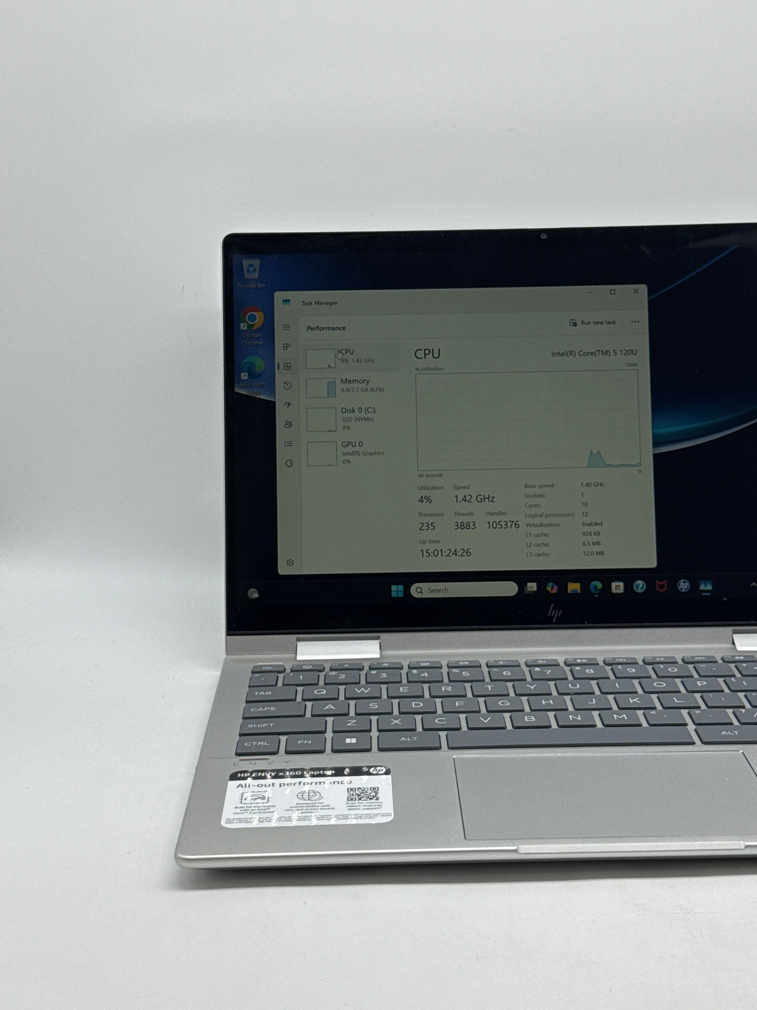 HP Envy x360 14-es1 14" Intel Core 5 120U 8GB 512GB SSD - Used