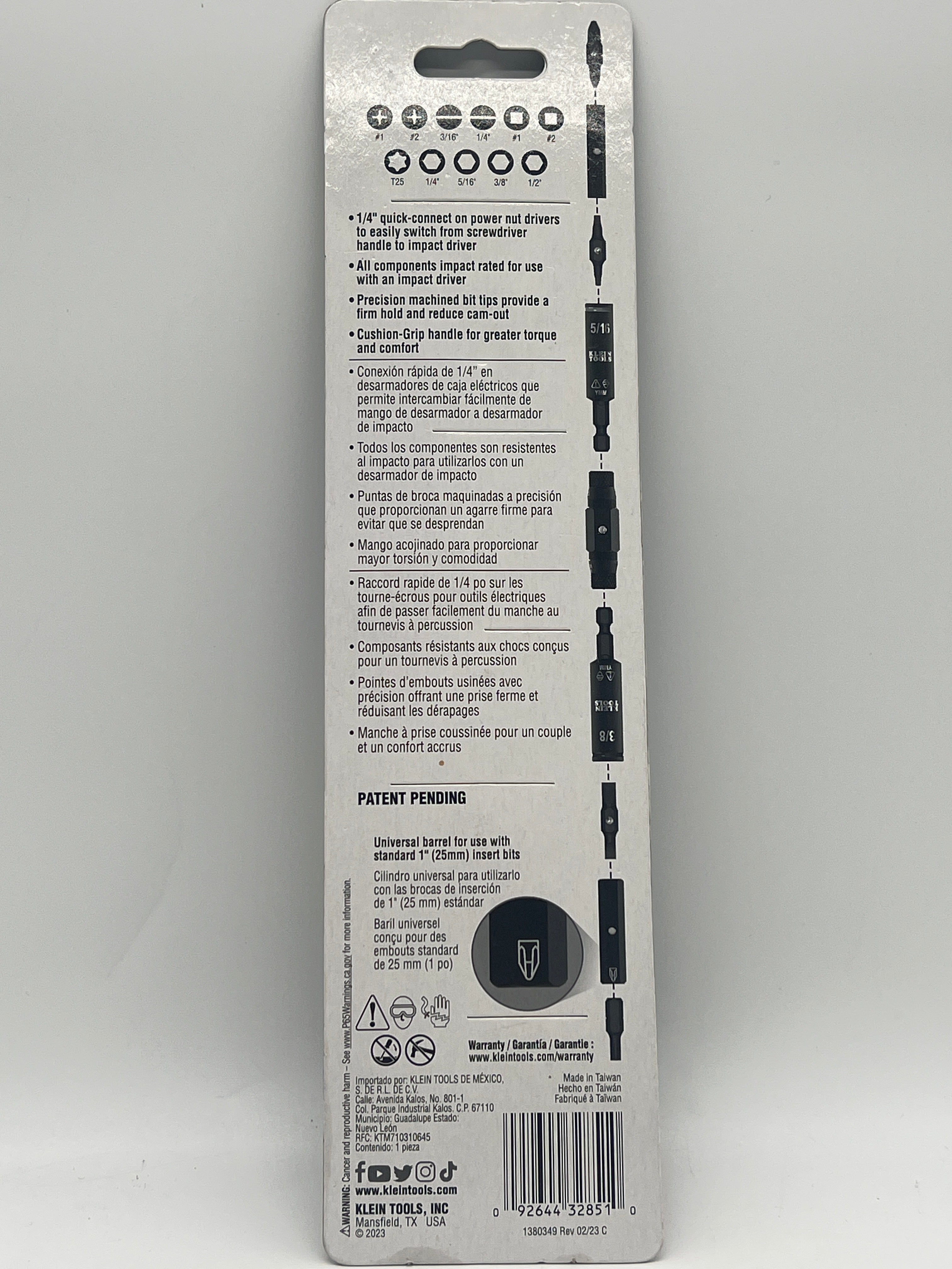 Klein Tools 32500HD Multi-Bit Screwdriver 10 Pieces Cushion Grip Black