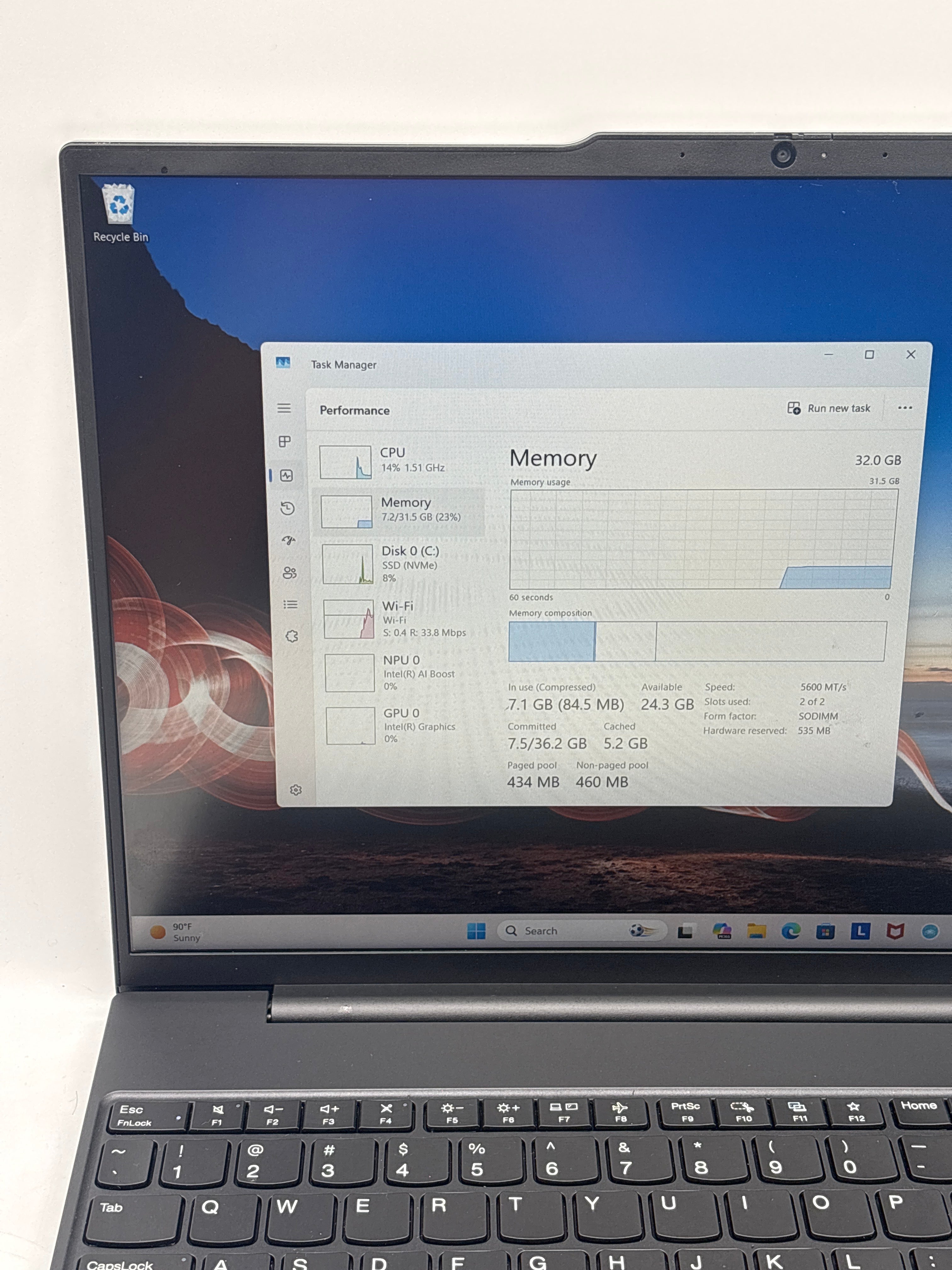 Lenovo ThinkPad E16 Gen 2 16" Core Ultra 7 155U 32GB RAM 1TB SSD - Used
