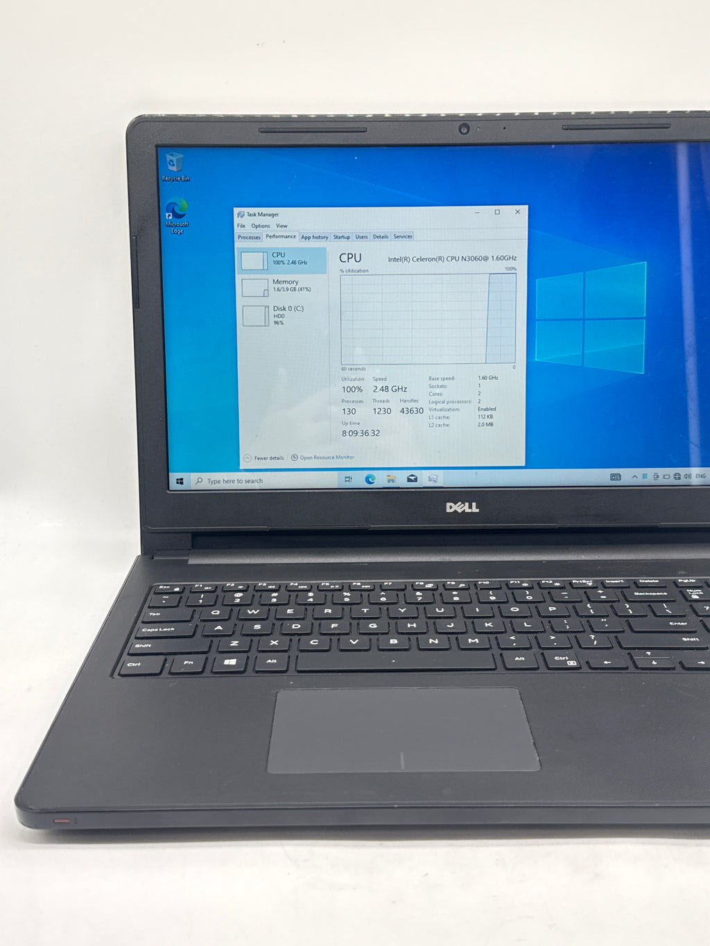 Dell Inspiron 15-3552 Celeron N3060 4GB RAM 500GB HDD 15.6" READ