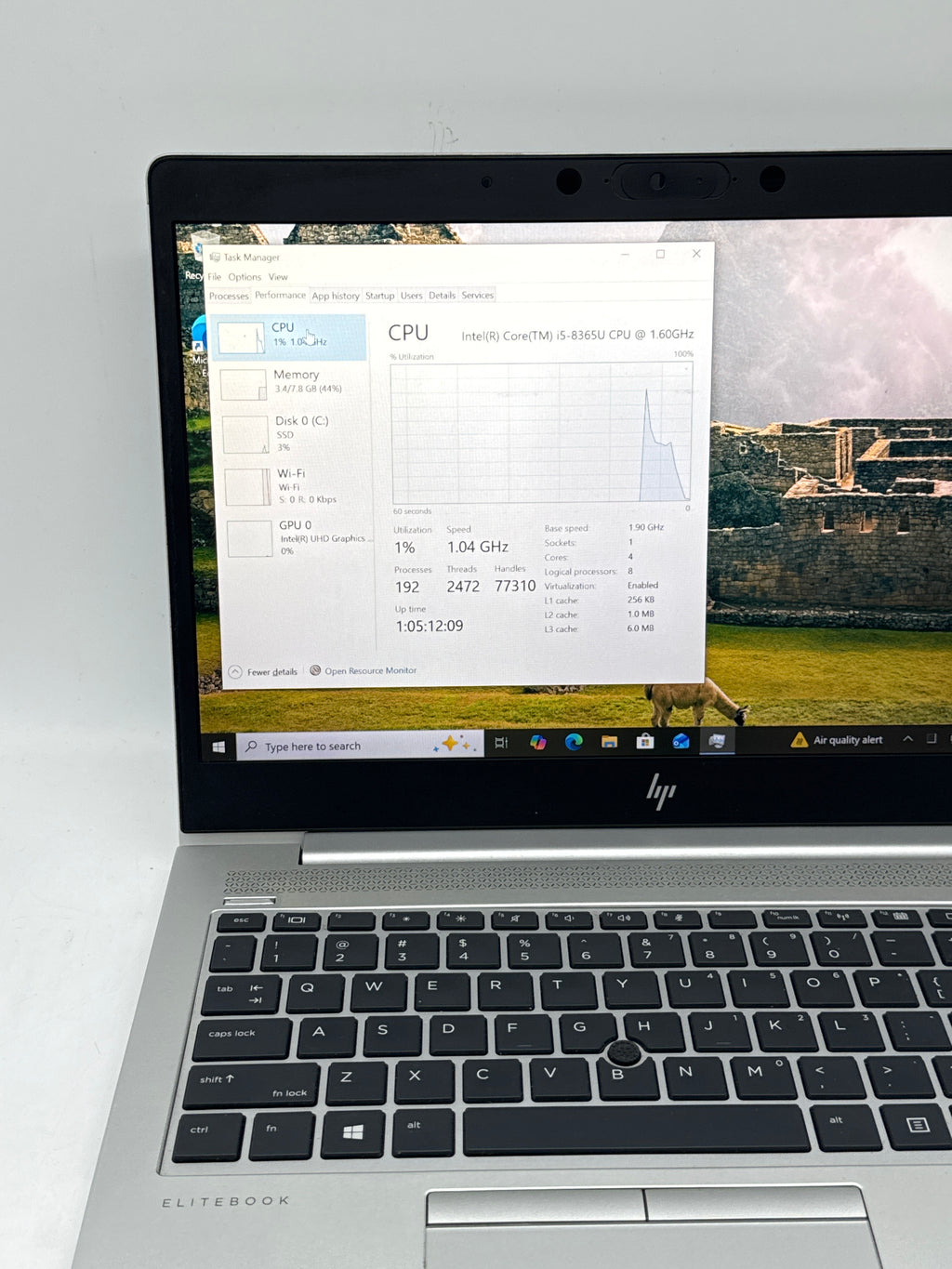 HP EliteBook 840 G5 14" Core i5-8365U 8GB RAM 256GB SSD - Used