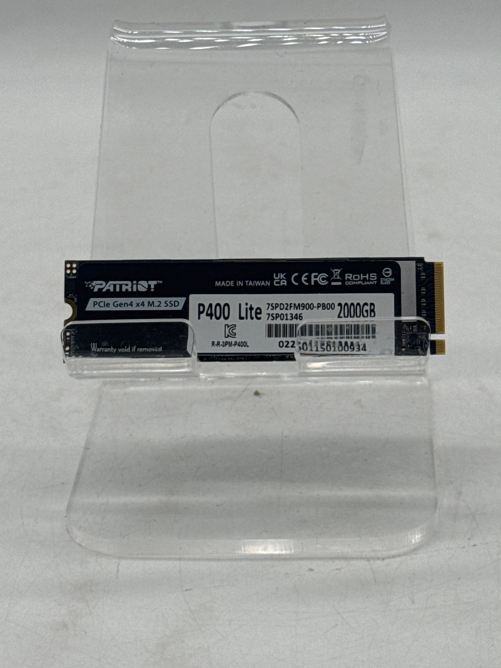 Patriot P400 Lite 2TB PCIe Gen4 x4 M.2 SSD - Used