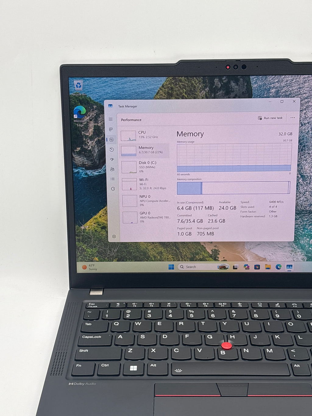 Lenovo ThinkPad X13 Gen 4 Touch AMD Ryzen 7 PRO 7840U 32GB RAM 512GB - For Parts