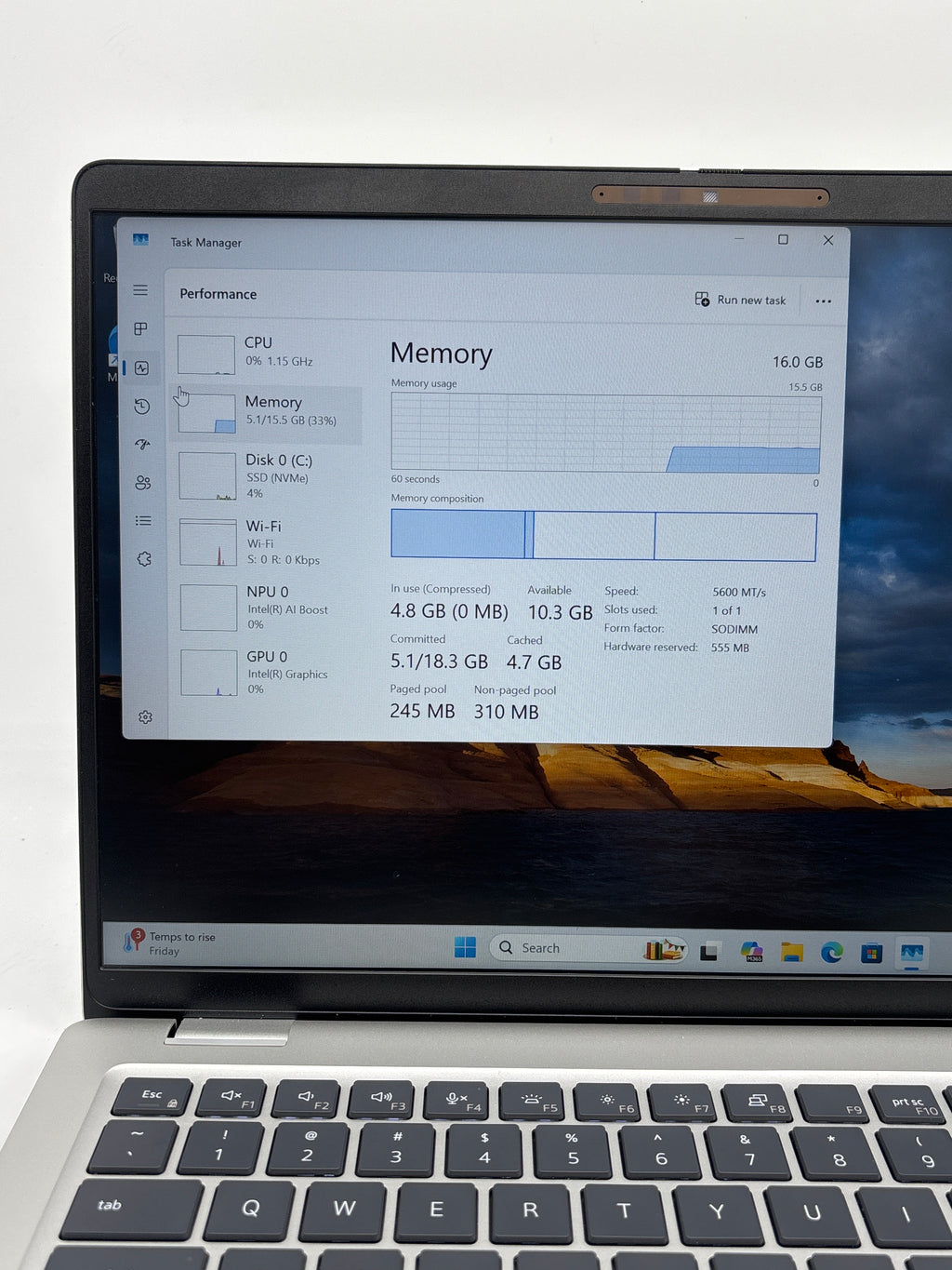 Dell Pro 14 Plus Ultra 7 265U 16GB RAM 512GB SSD Silver - Used