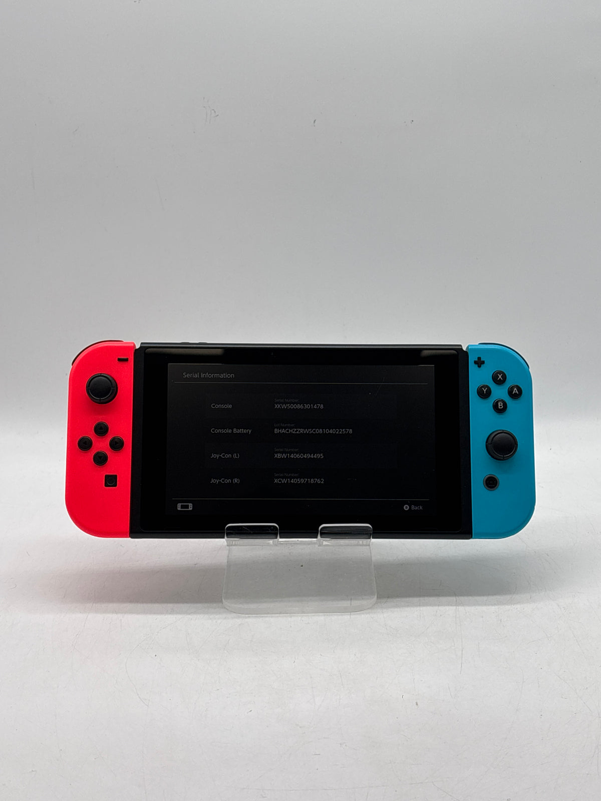 Nintendo Switch HAC-001 32GB Neon Red/Blue Joy-Con - Used