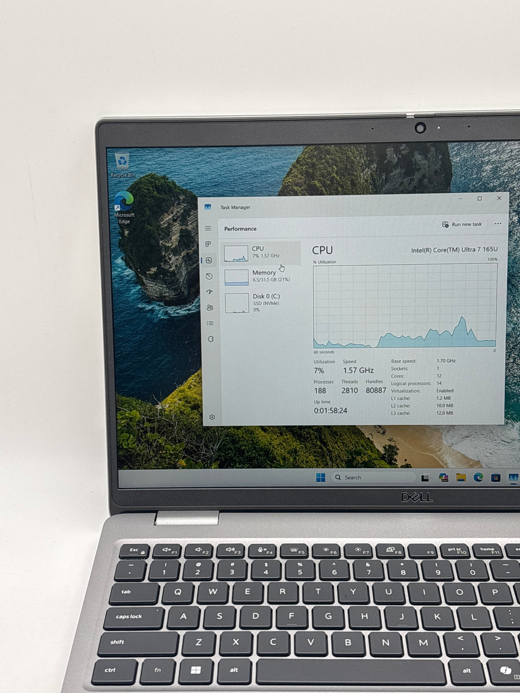 Dell Latitude 5550 Ultra 7 165U 32GB RAM 512GB SSD - Bios Lock/Remotely Managed
